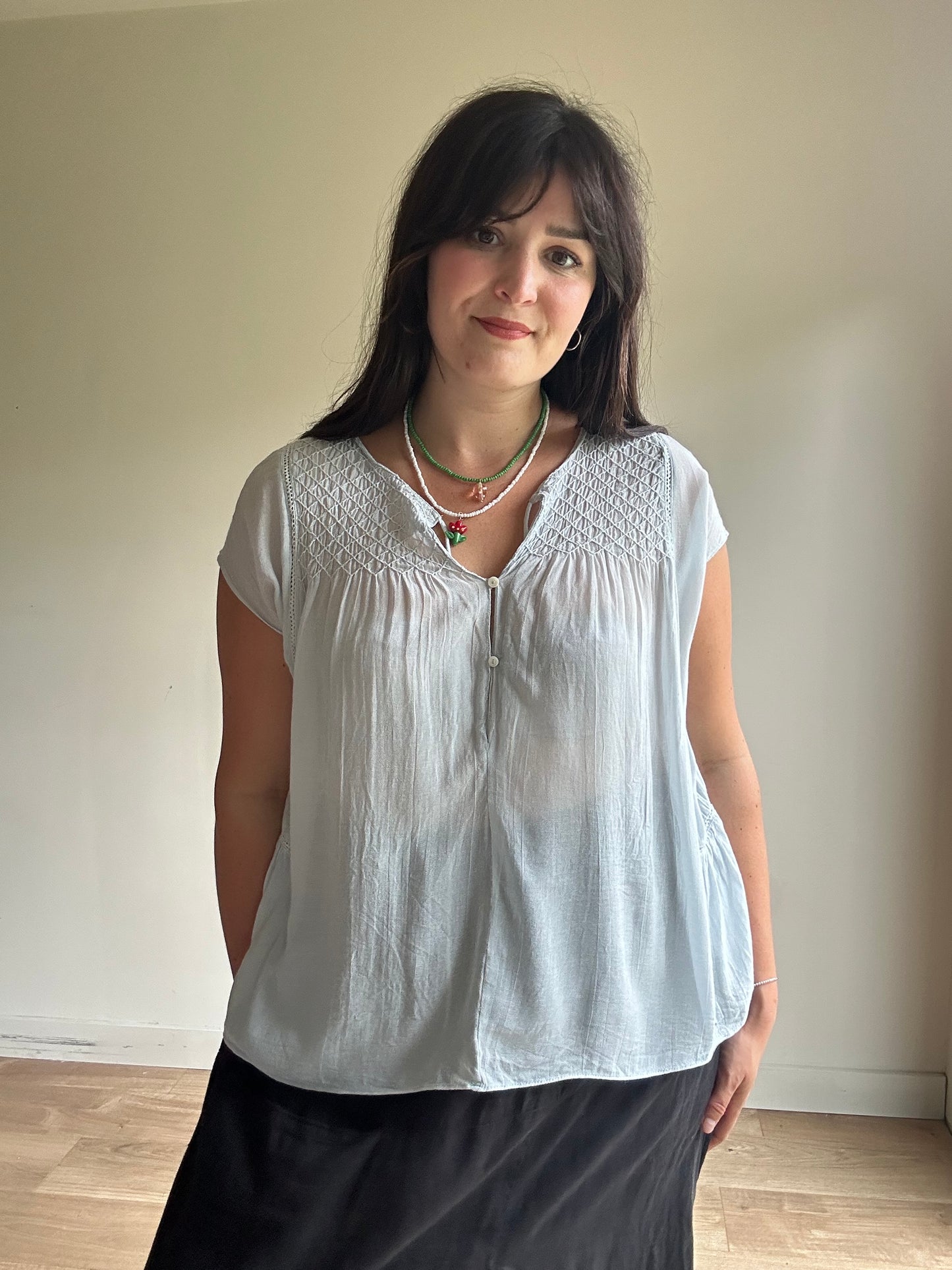 Zara Delicate Embroidered Blouse, S*
