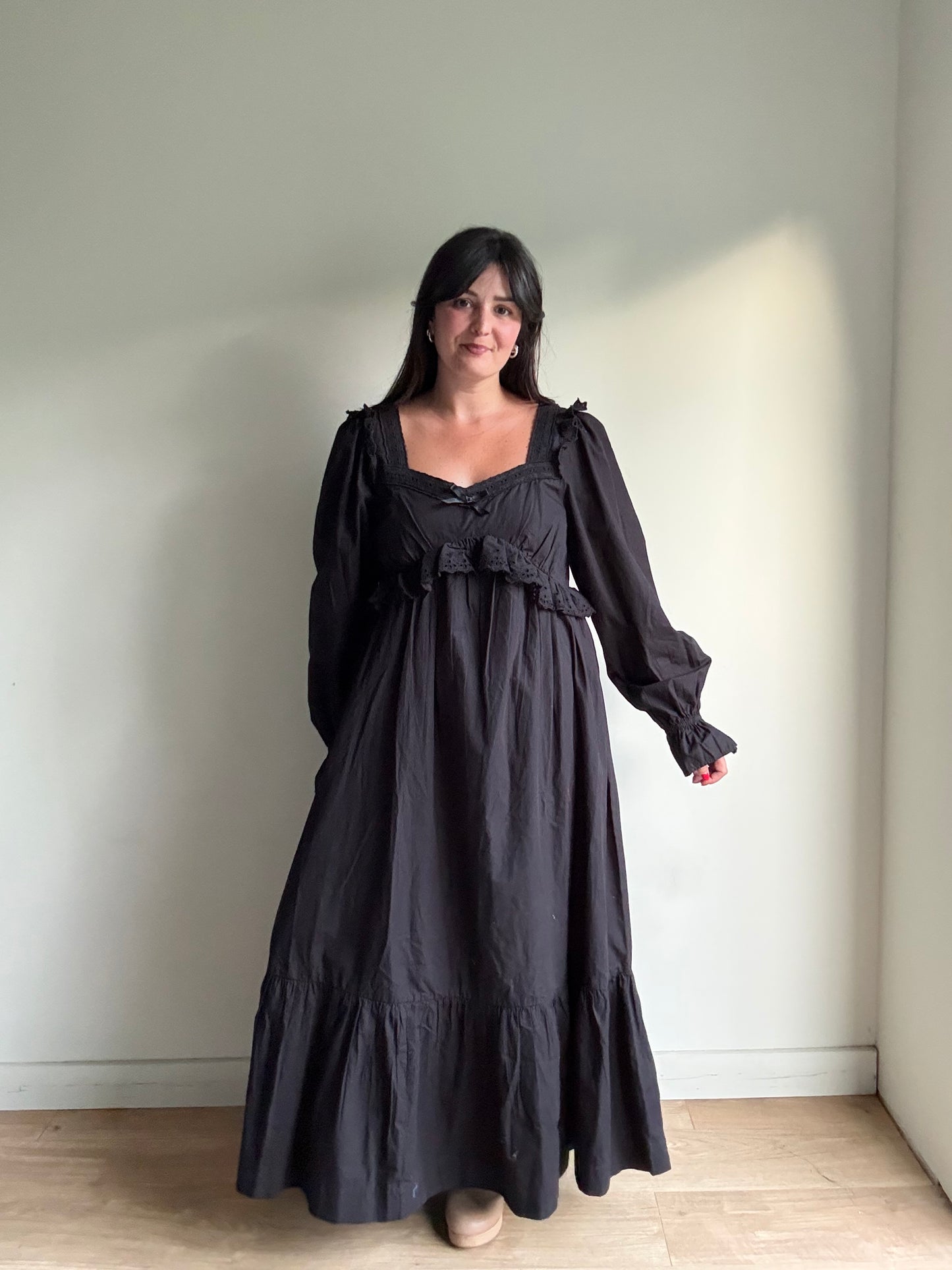 Damson Madder NEW Edith Vintage Cotton Dress, 14