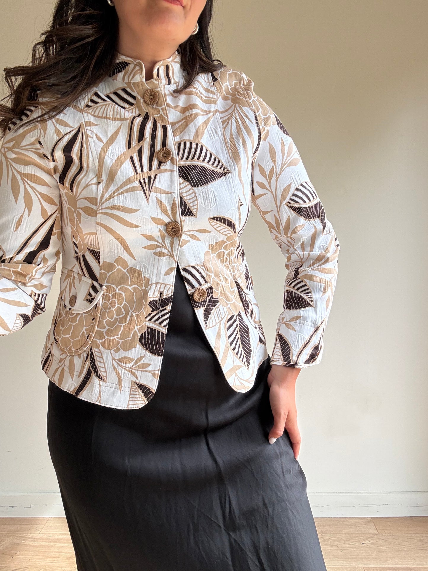 Vintage Marcona Printed Tailored Jacket, S-M