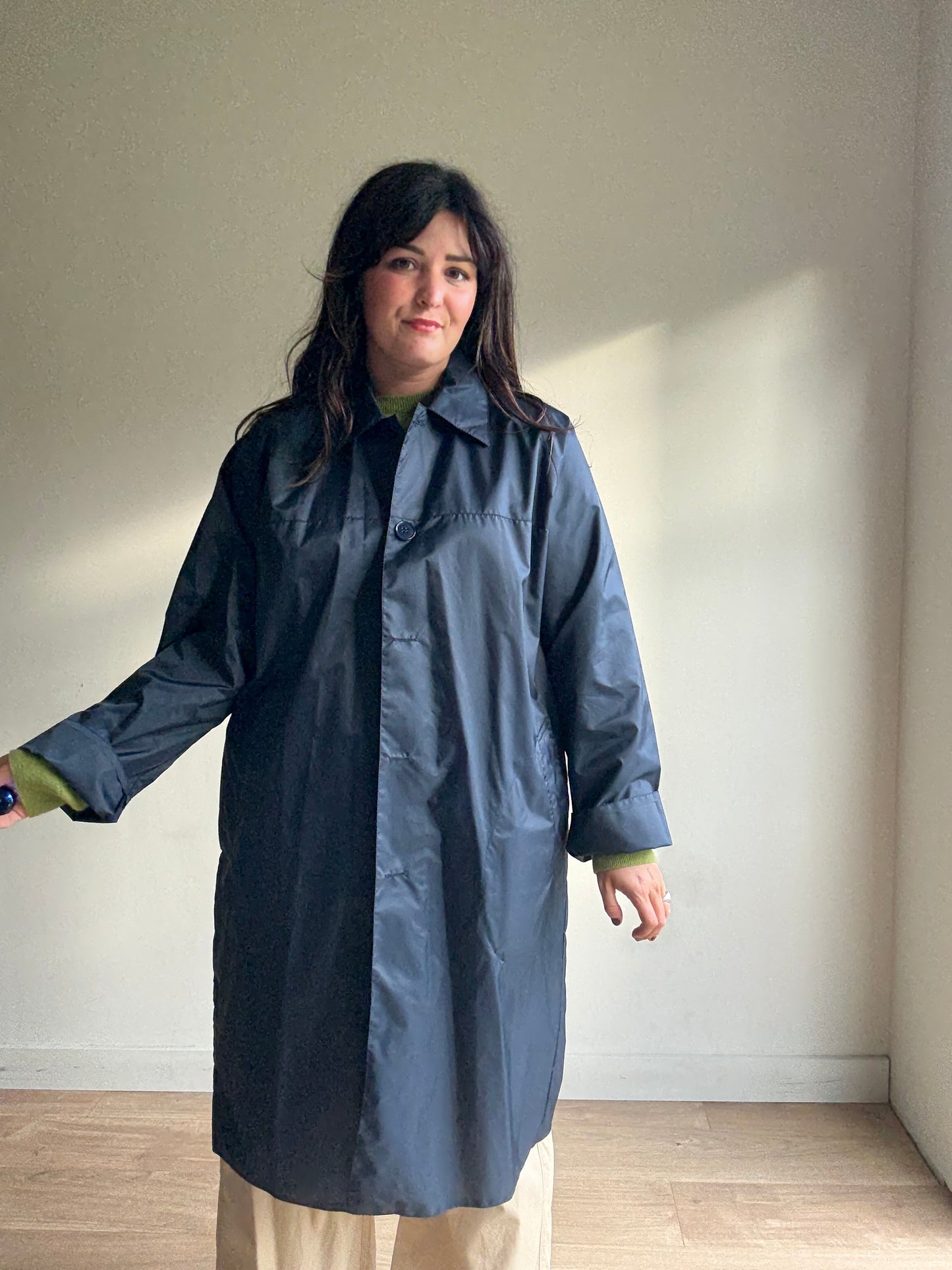 Vintage 'Nicholls of London' Waterproof Over Coat, L