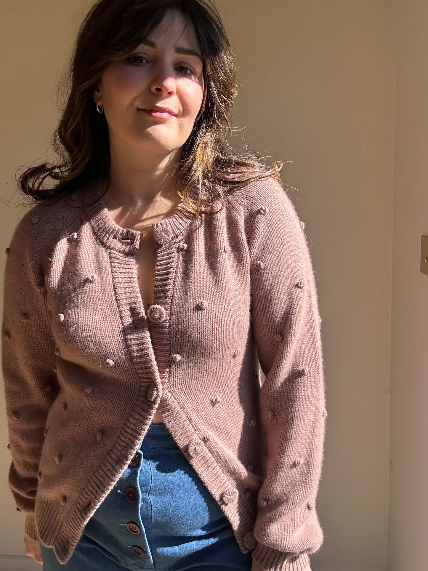 Crumpet Cashmere Popcorn Cardigan, M