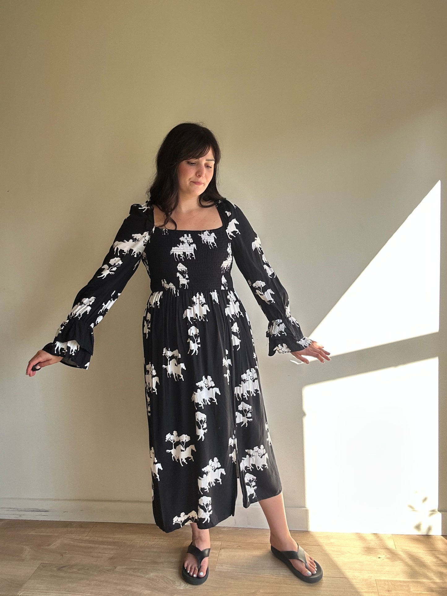 Never Fully Dresses Printed Dress, 12