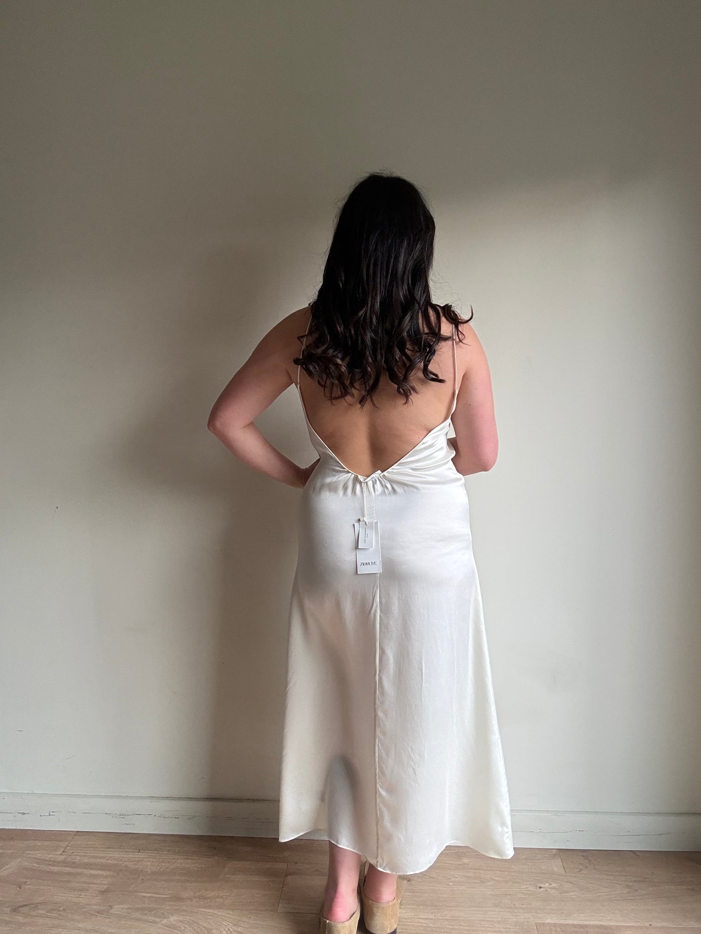 NEW Mulberry Silk Slip Dress, M/L