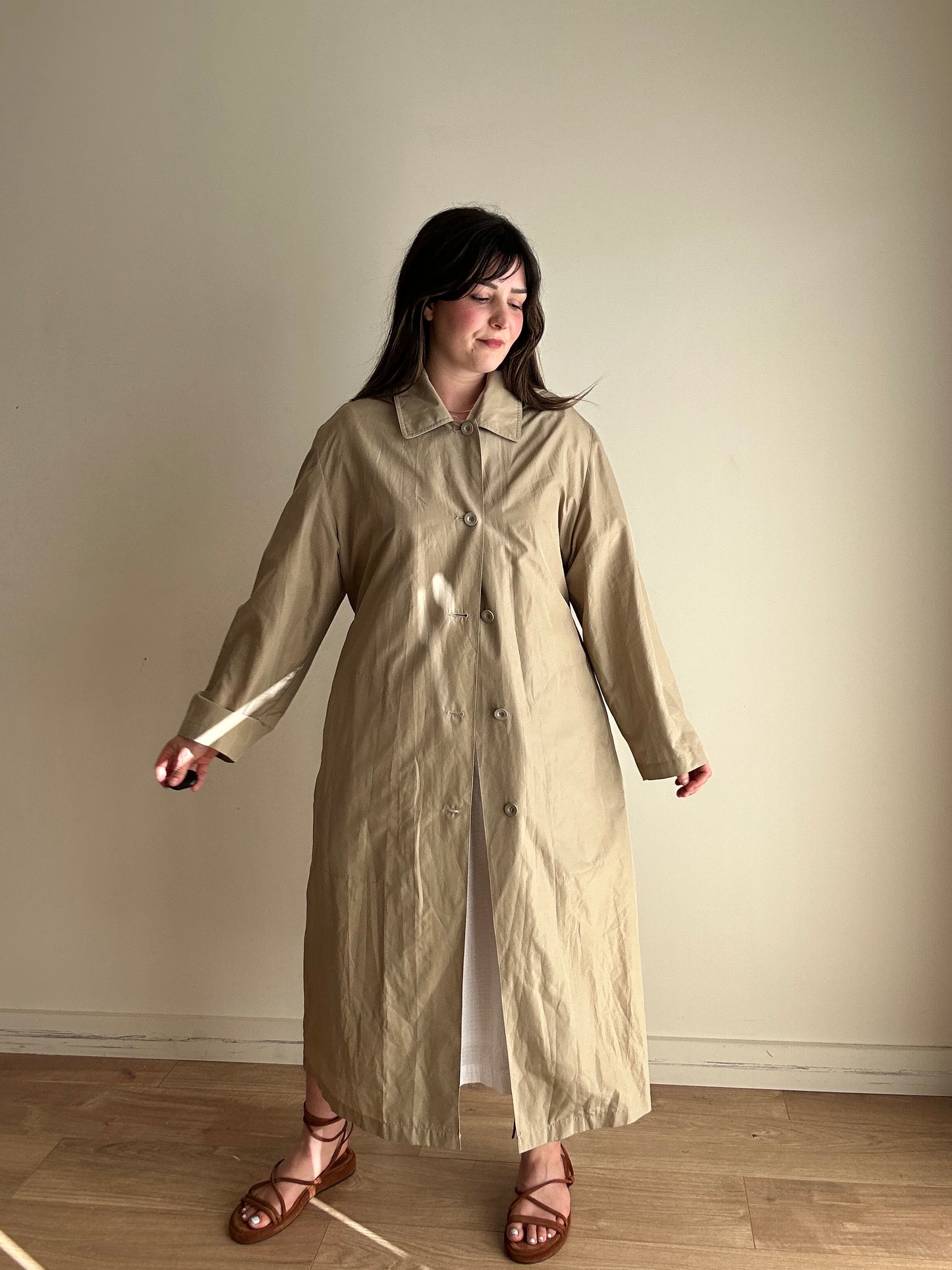 Vintage Dannimac Lightweight Hooded Coat, L/XL