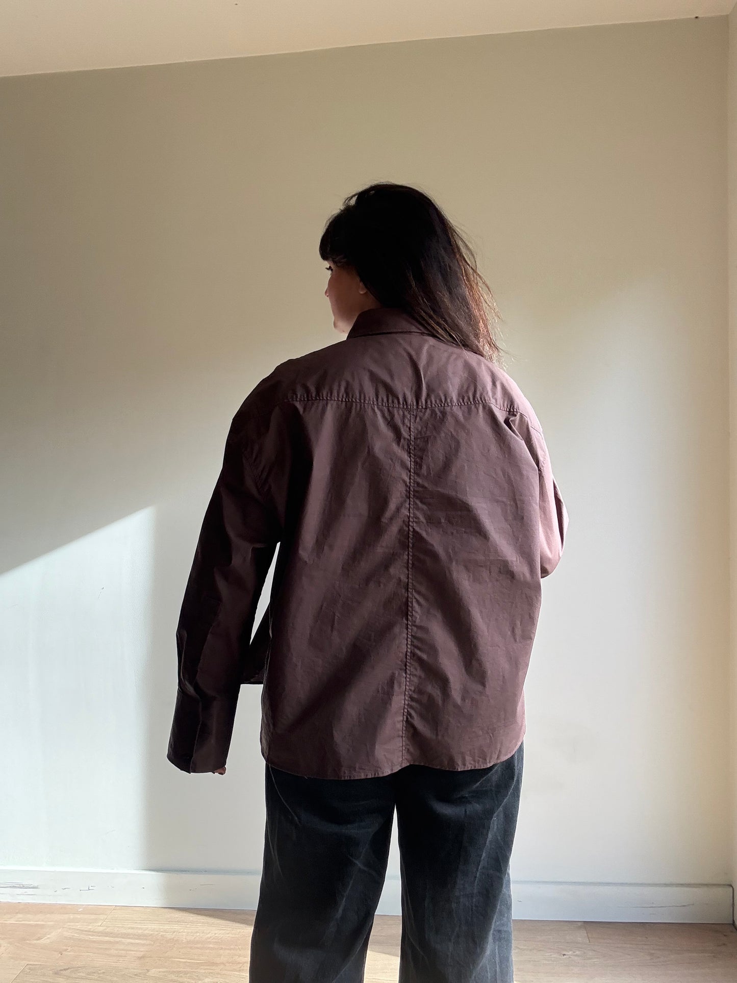 Brown Zara Cotton NEW Shirt, L