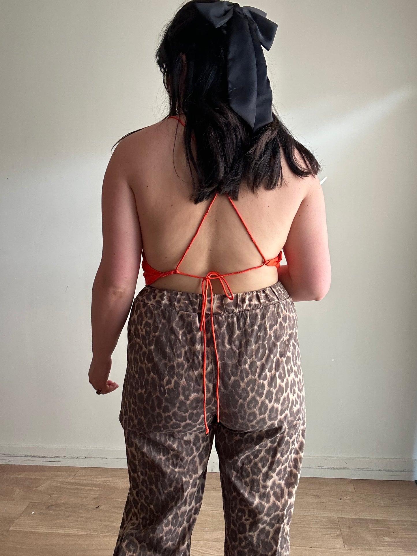 Zara Satin Backless Top - One Size