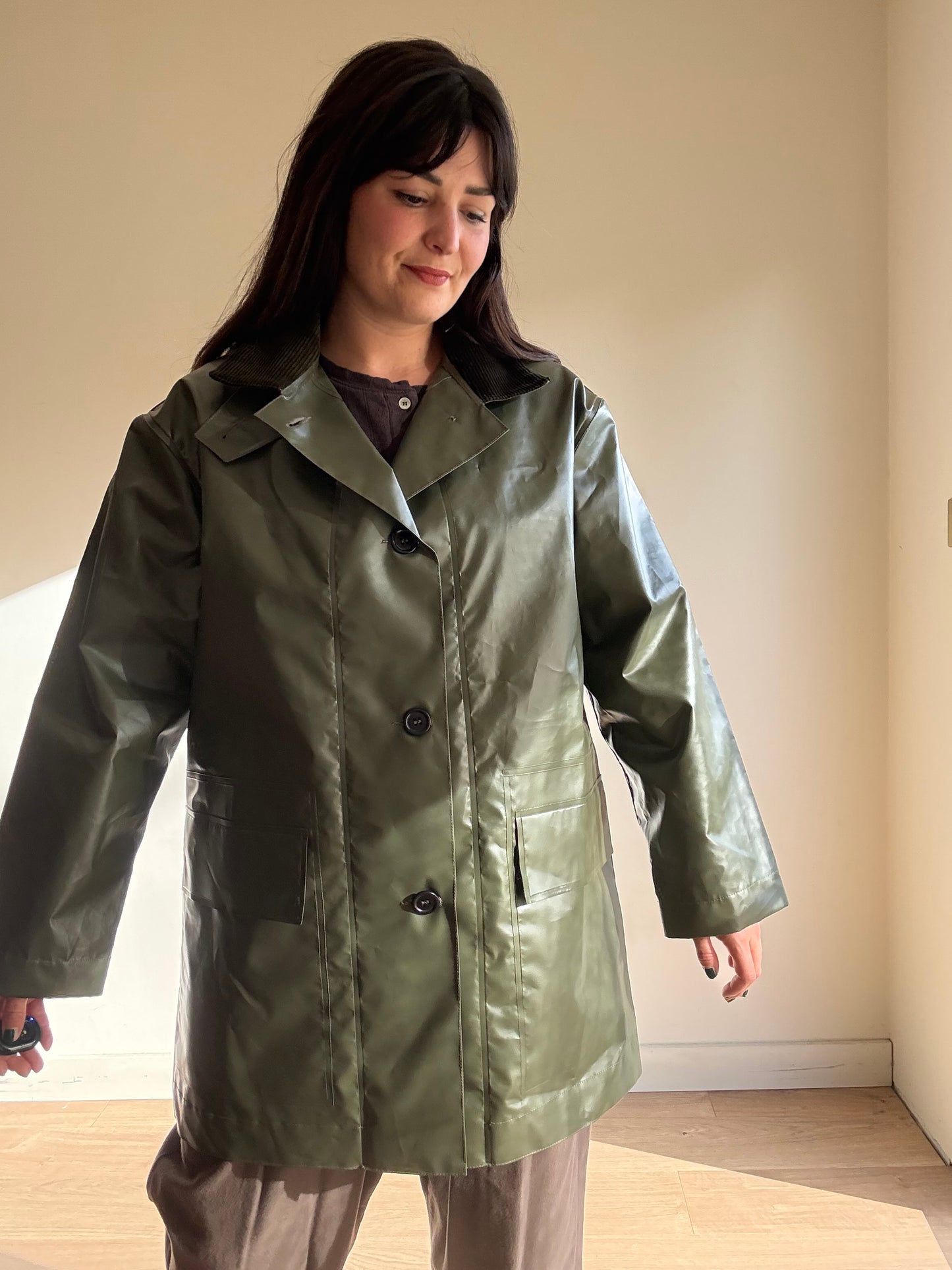 Margaret Howell NEW Welded PVC Coated Mac, S