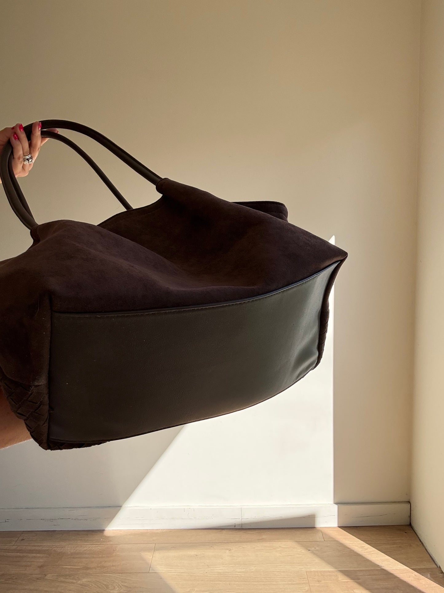 New Look NEW Suede Effect Woven Shoulder Bag, One Size