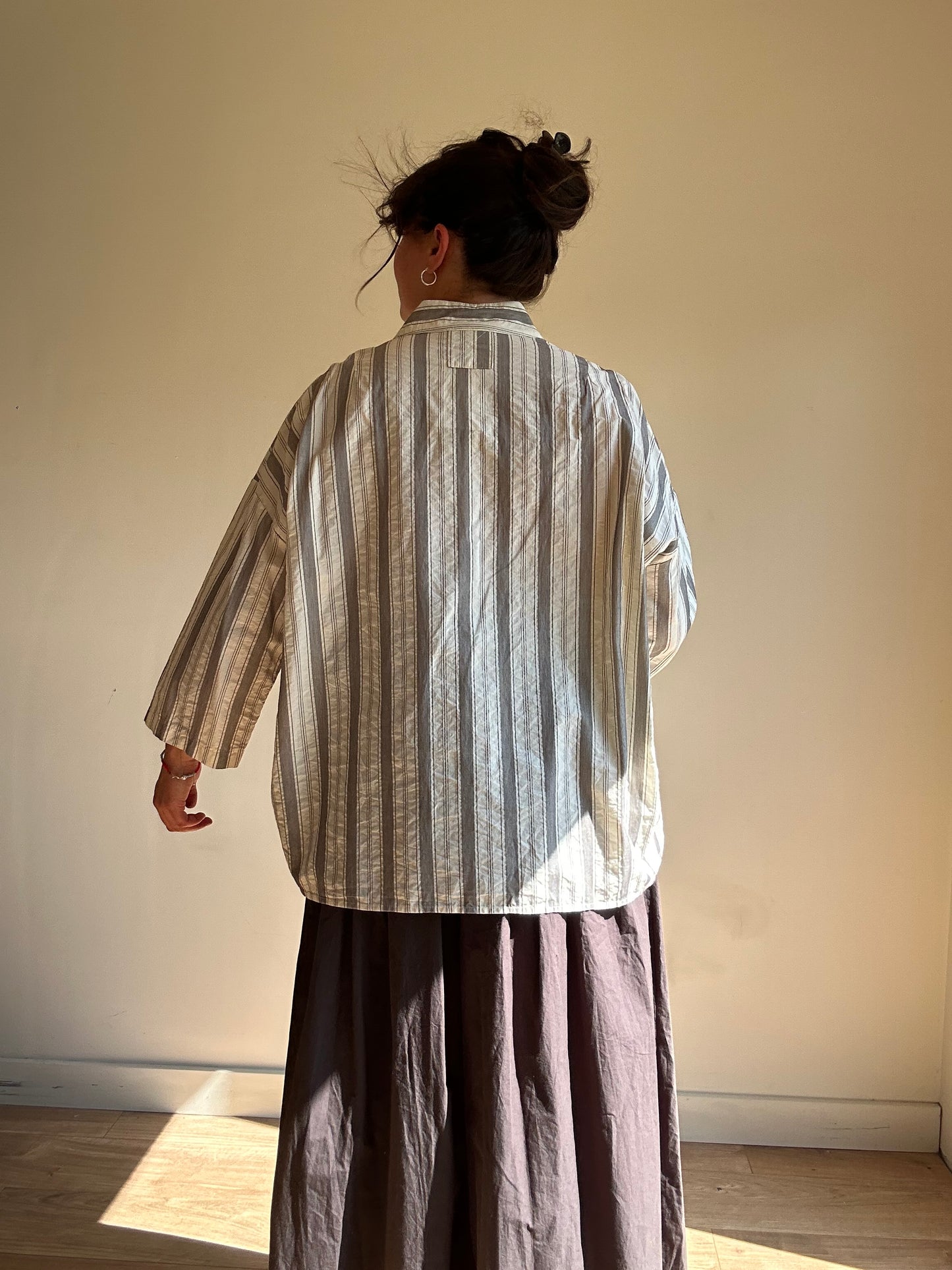 Aequamente Stripe Shirt, XXL