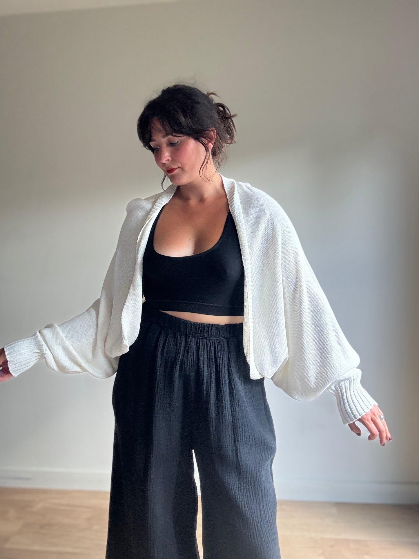 DKNY Open Cardigan, Large