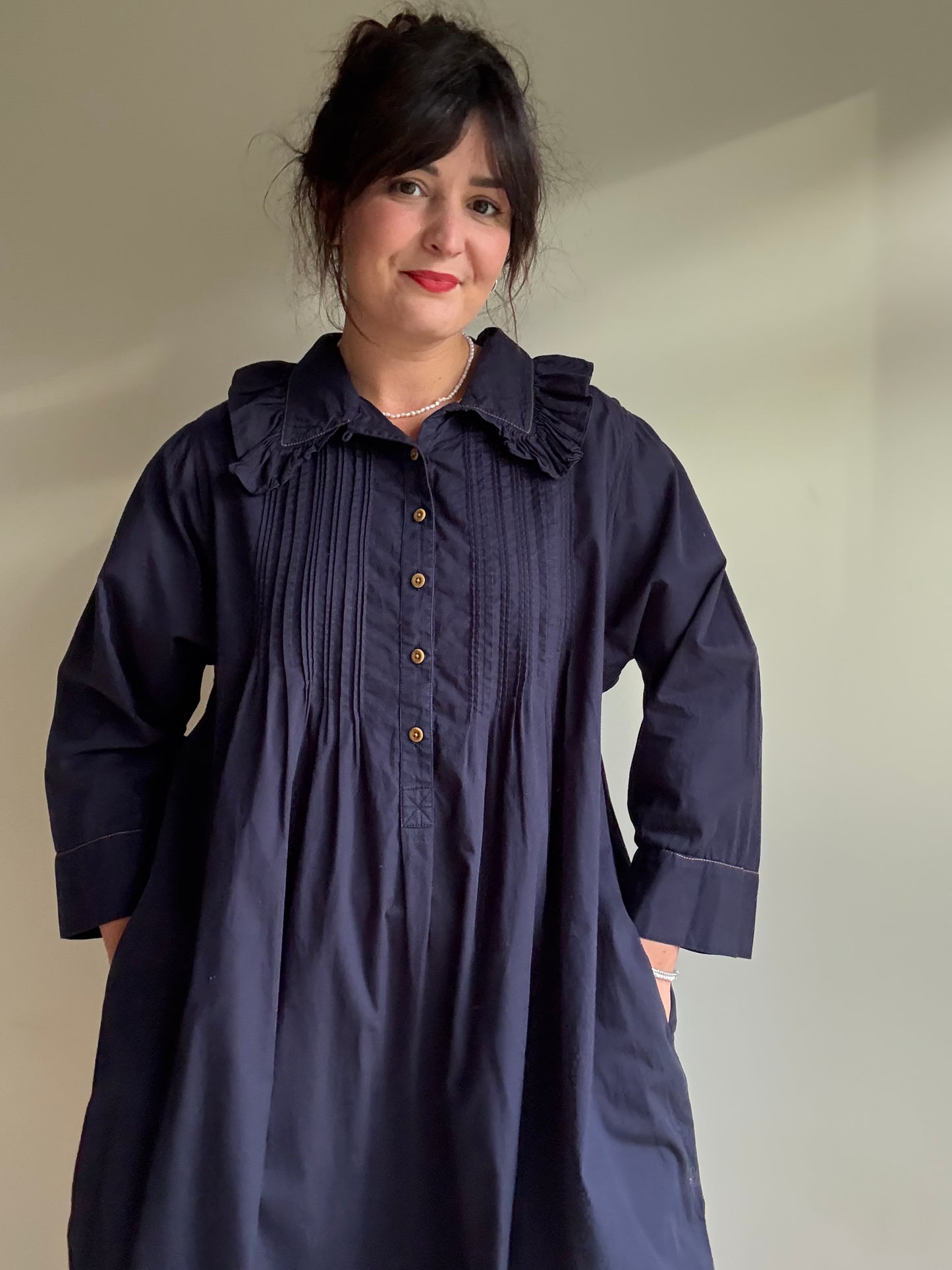 Toast Frill Collared Dress, 16