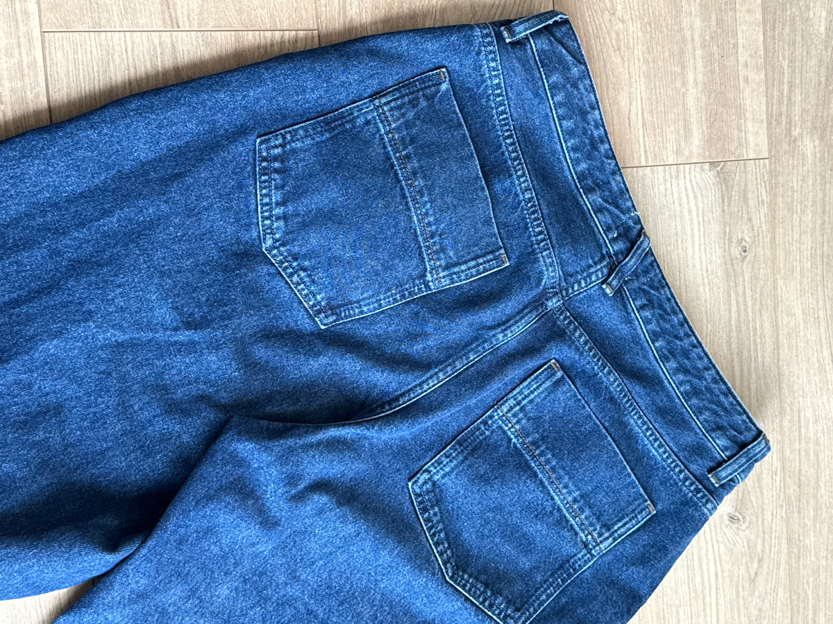 Toast Indigo Barrell Leg Jeans, 12