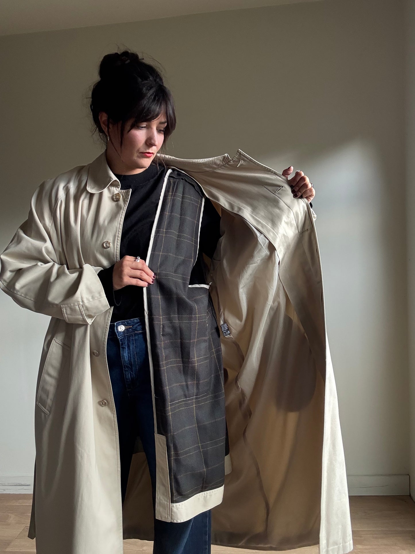 Vintage Mr Harry Trench Coat with Lining, L / XL