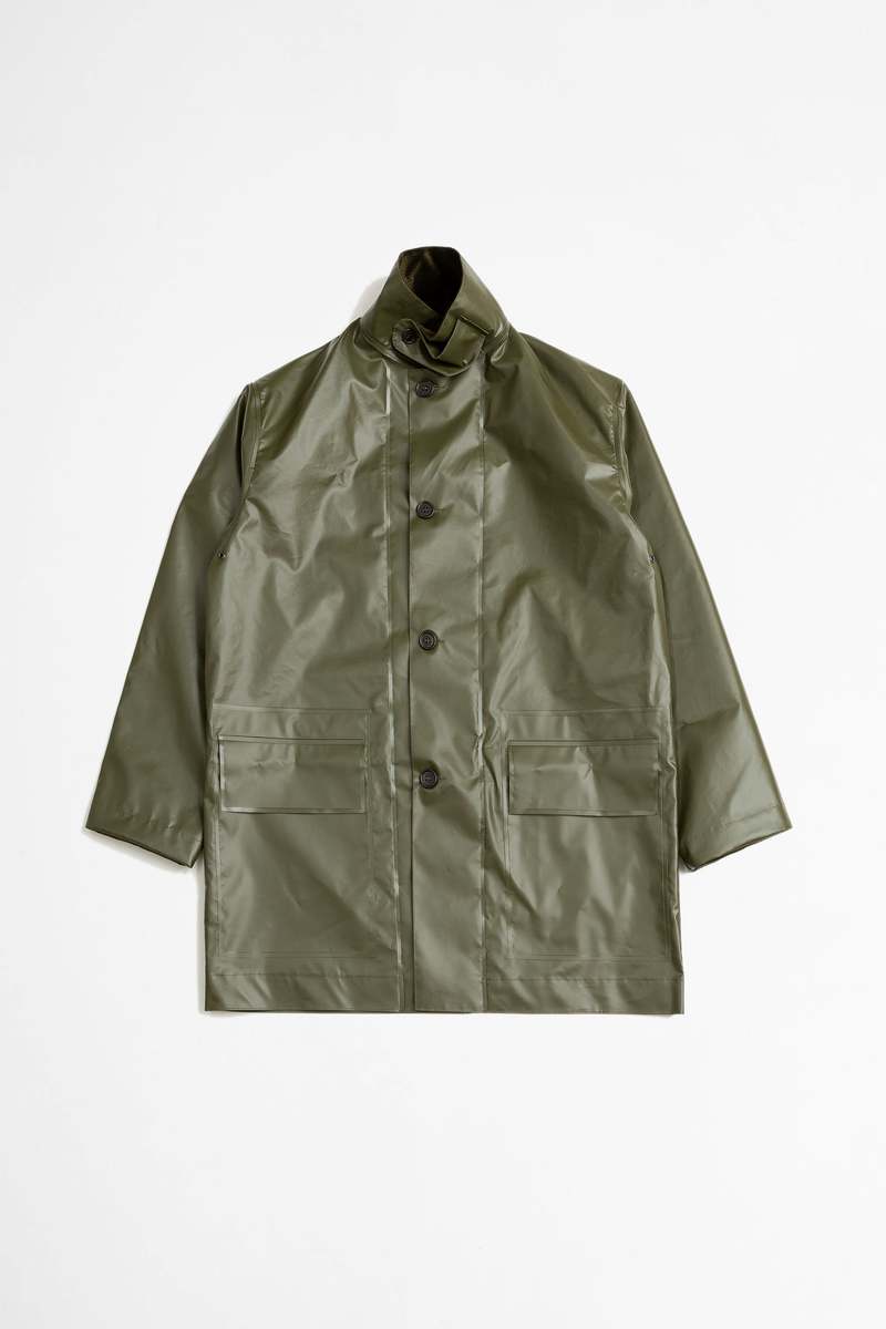 Margaret Howell NEW Welded PVC Coated Mac, S