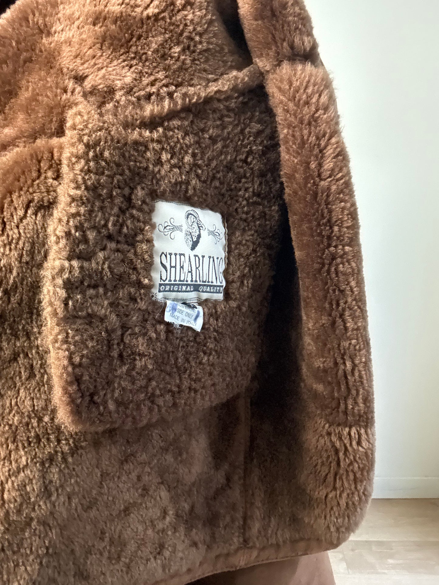 Vintage Sheepskin Italian Coat, XL-XXL