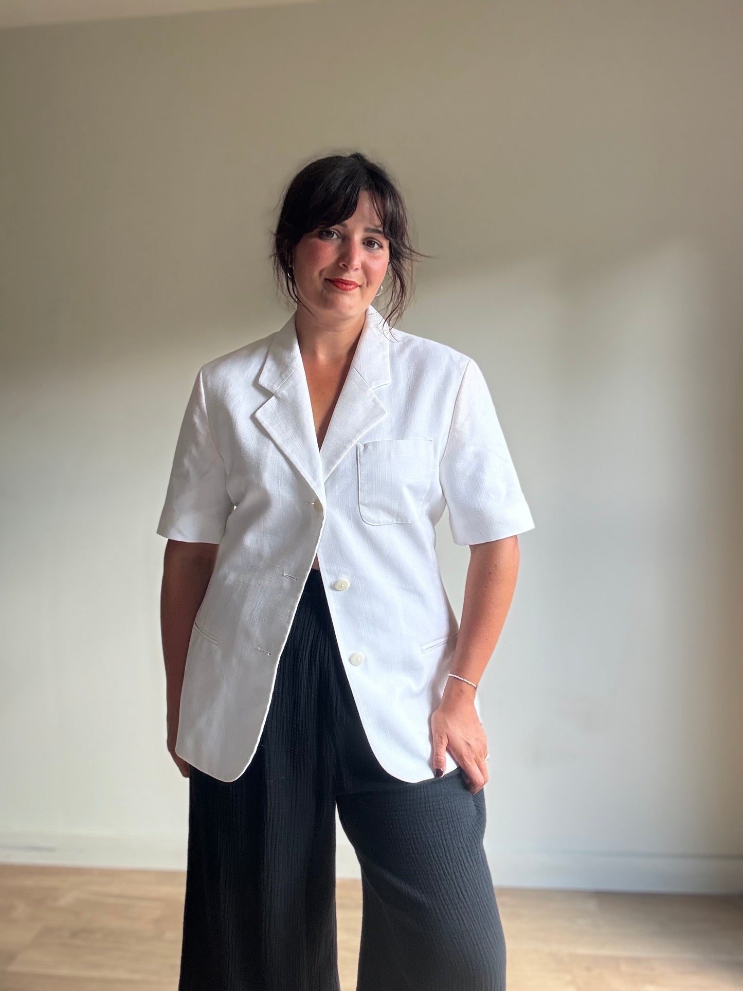 Vintage Alexon Short Sleeve Blazer Top, 12-14