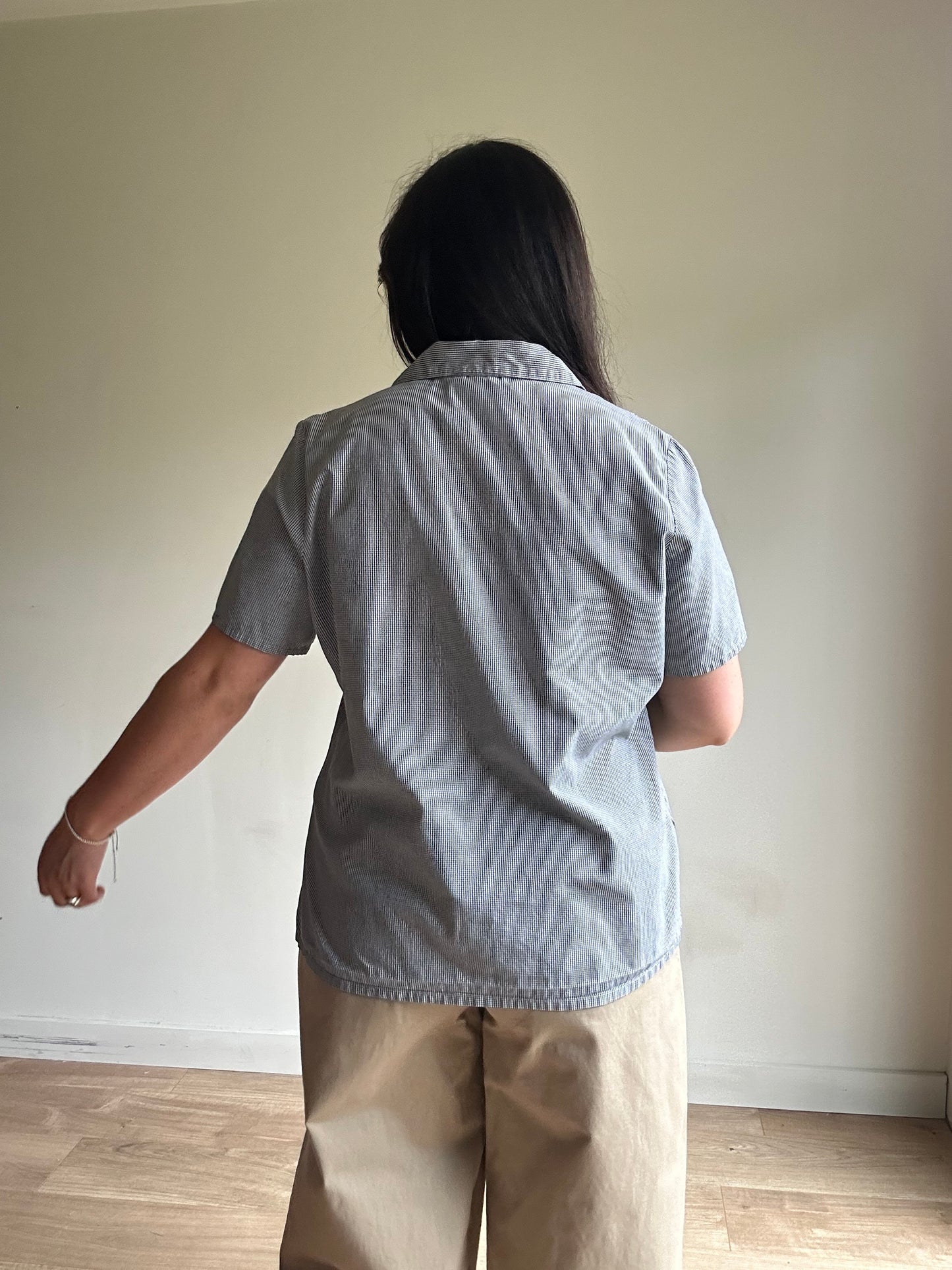 Vintage St Michaels Micro Check Shirt, L - XL