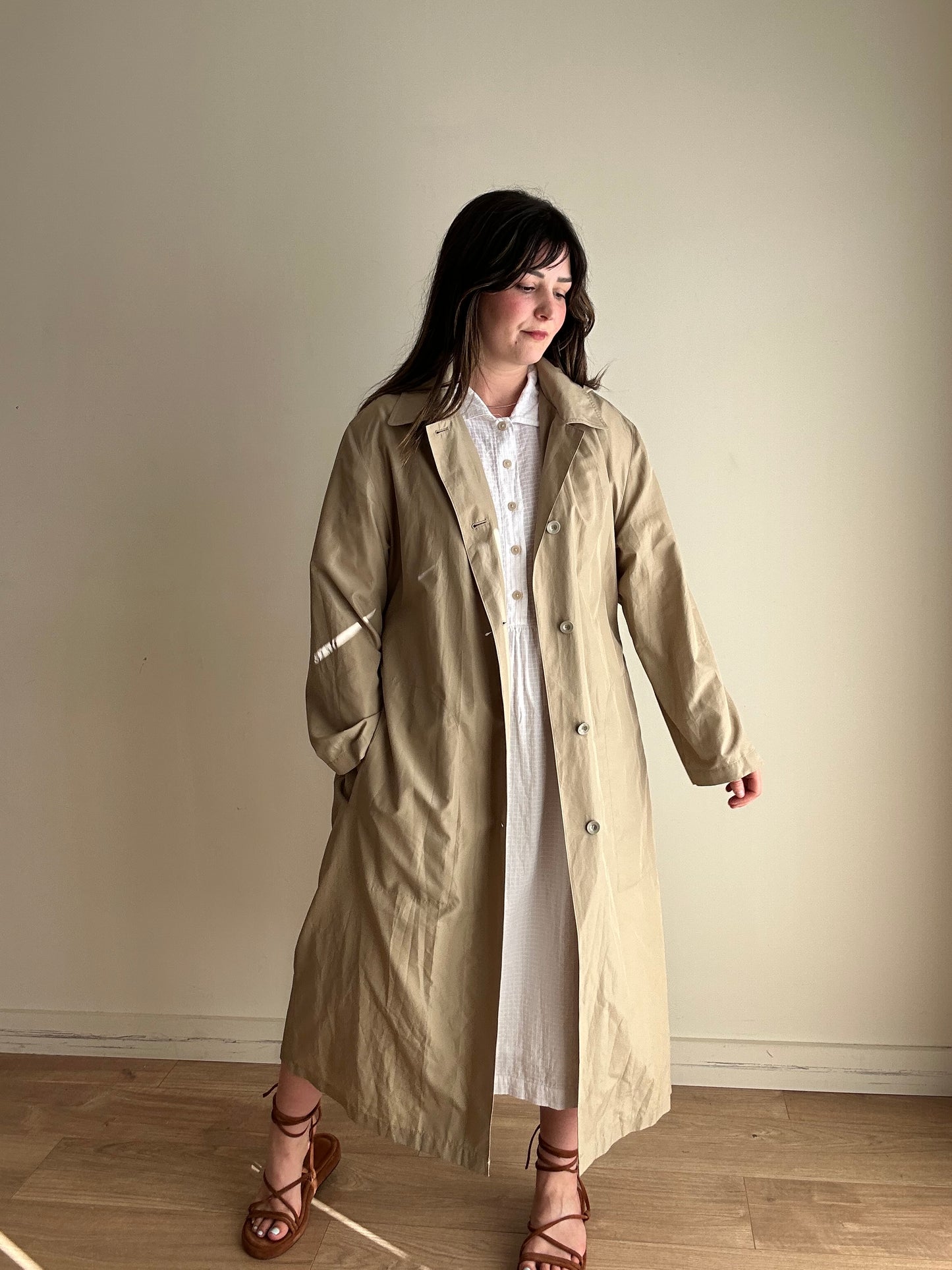 Vintage Dannimac Lightweight Hooded Coat, L/XL