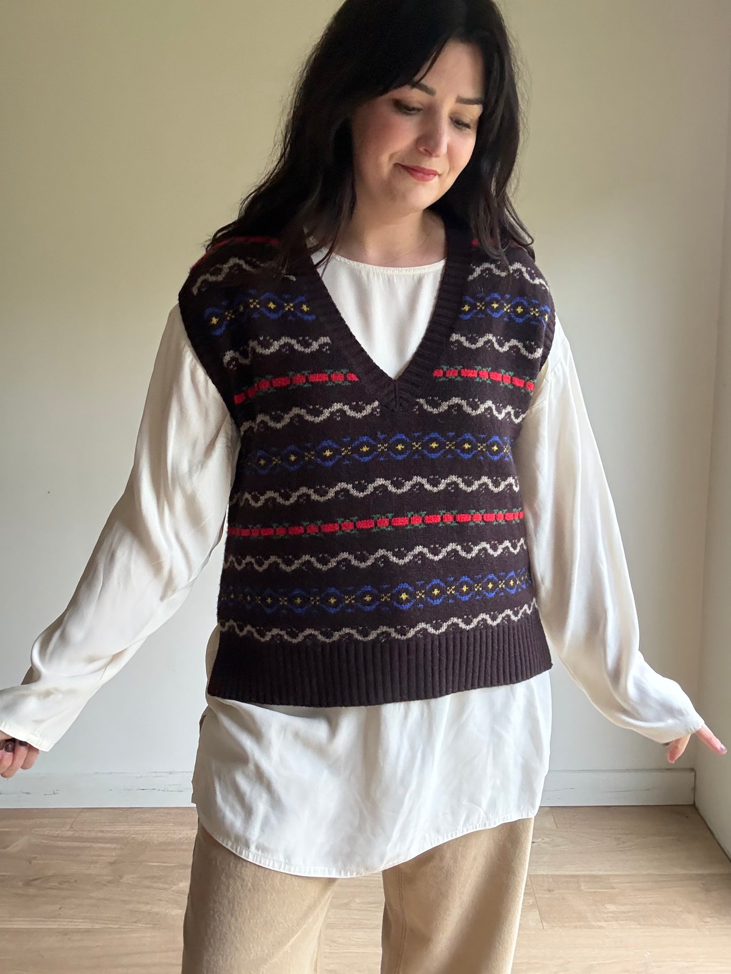 Ralph Lauren NEW Wool Fairisle Tank , M/L