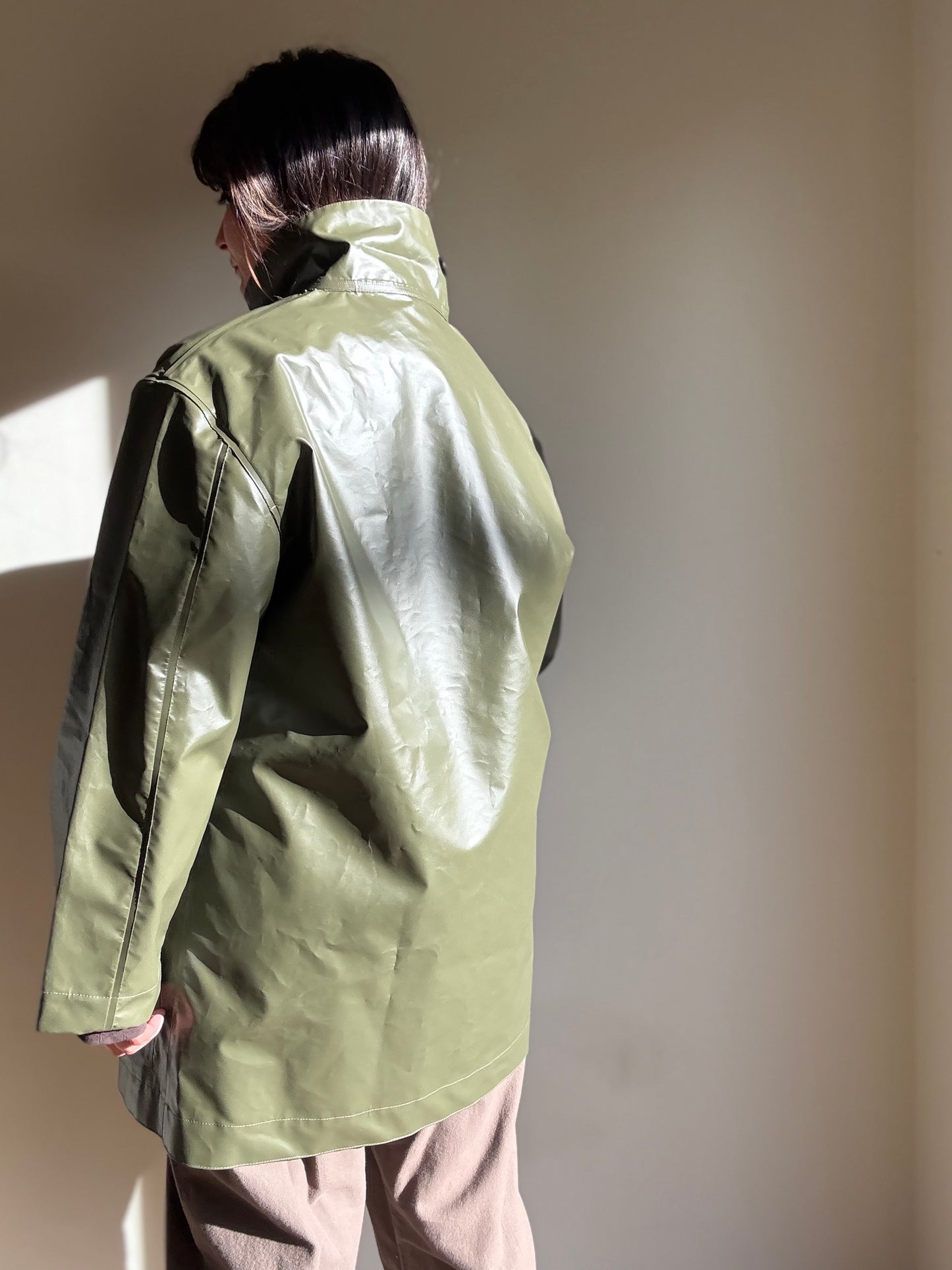 Margaret Howell NEW Welded PVC Coated Mac, S