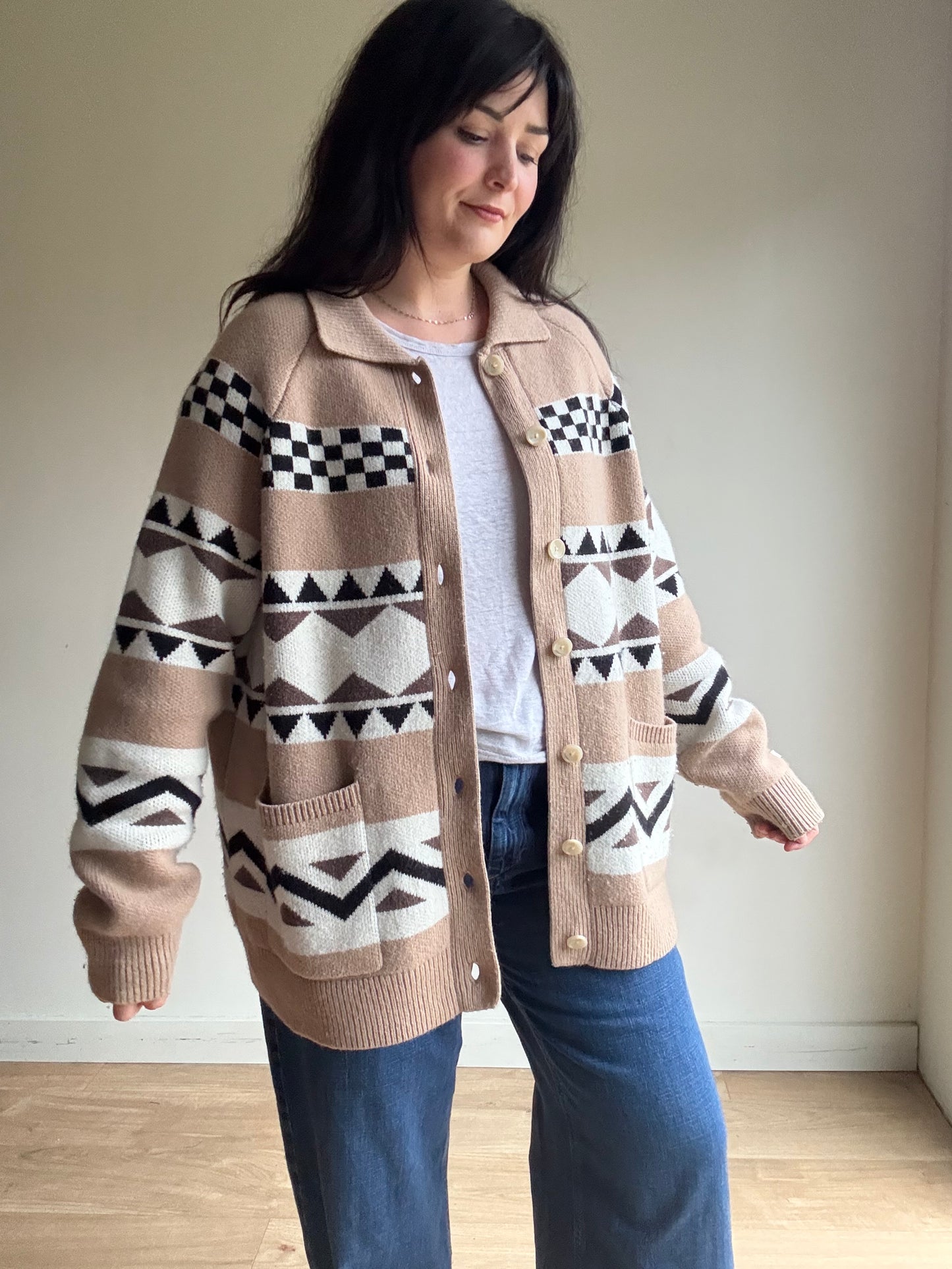 Levi’s Wool Patterned Cardigan, L