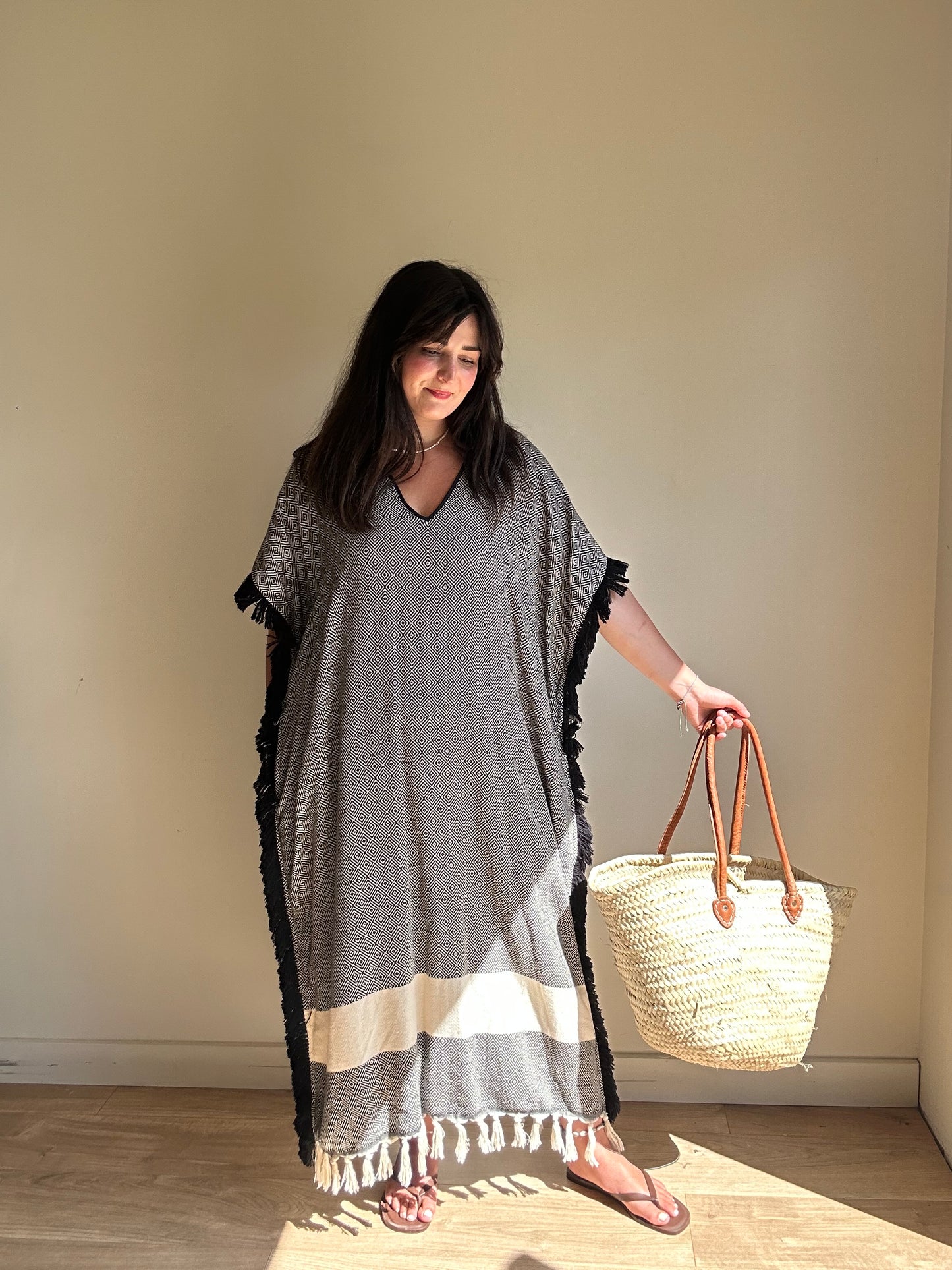 Koza Fringe Maxi Dress, One Size