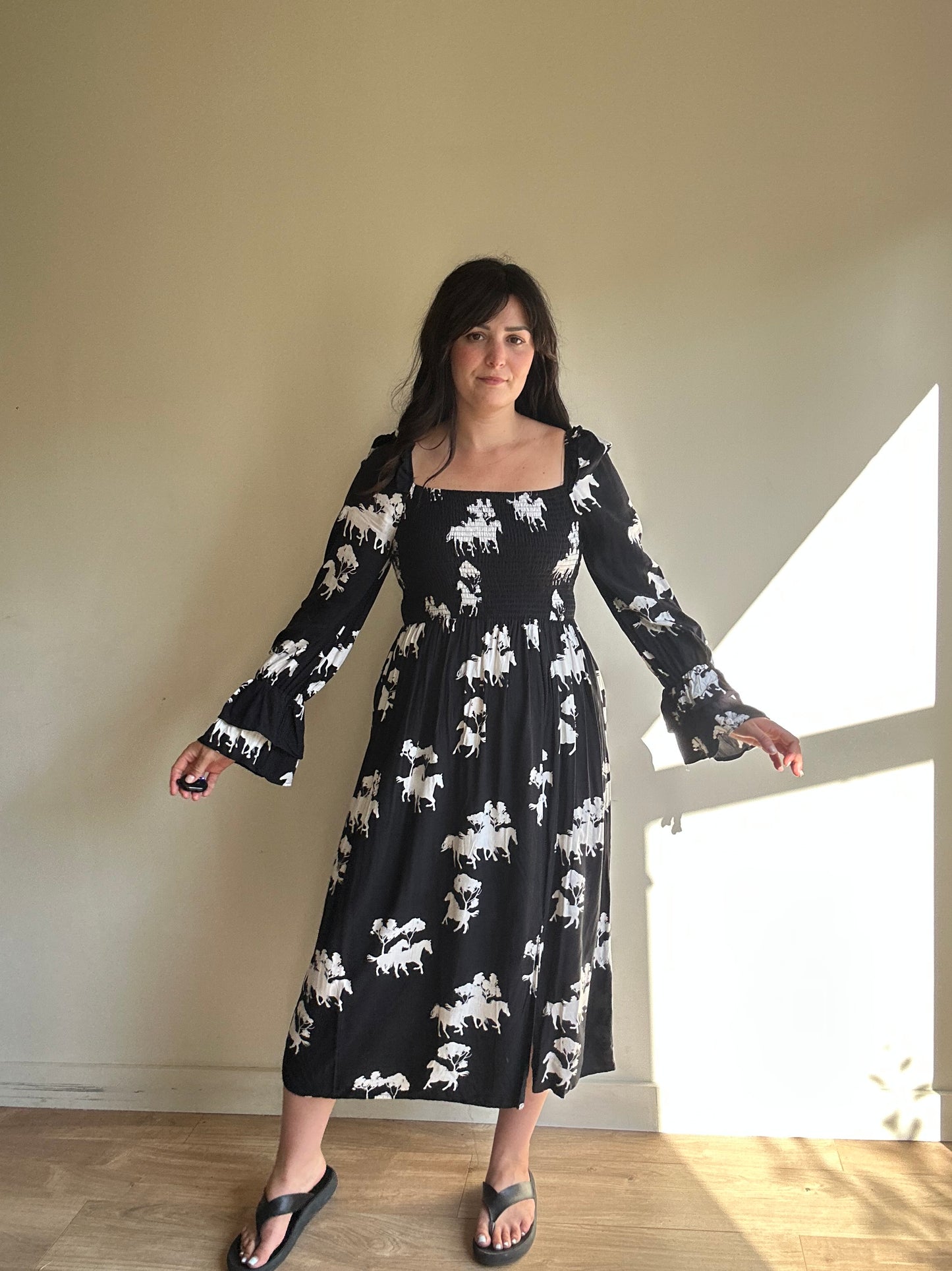 Never Fully Dresses Printed Dress, 12