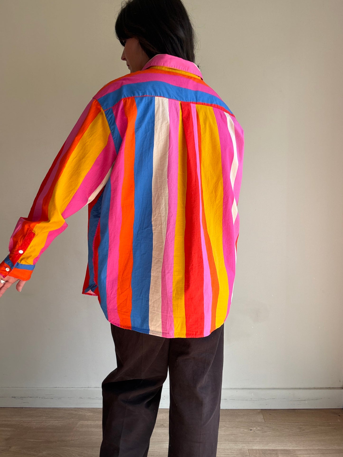 Sezane X Farm Rio Stripe Shirt, 44