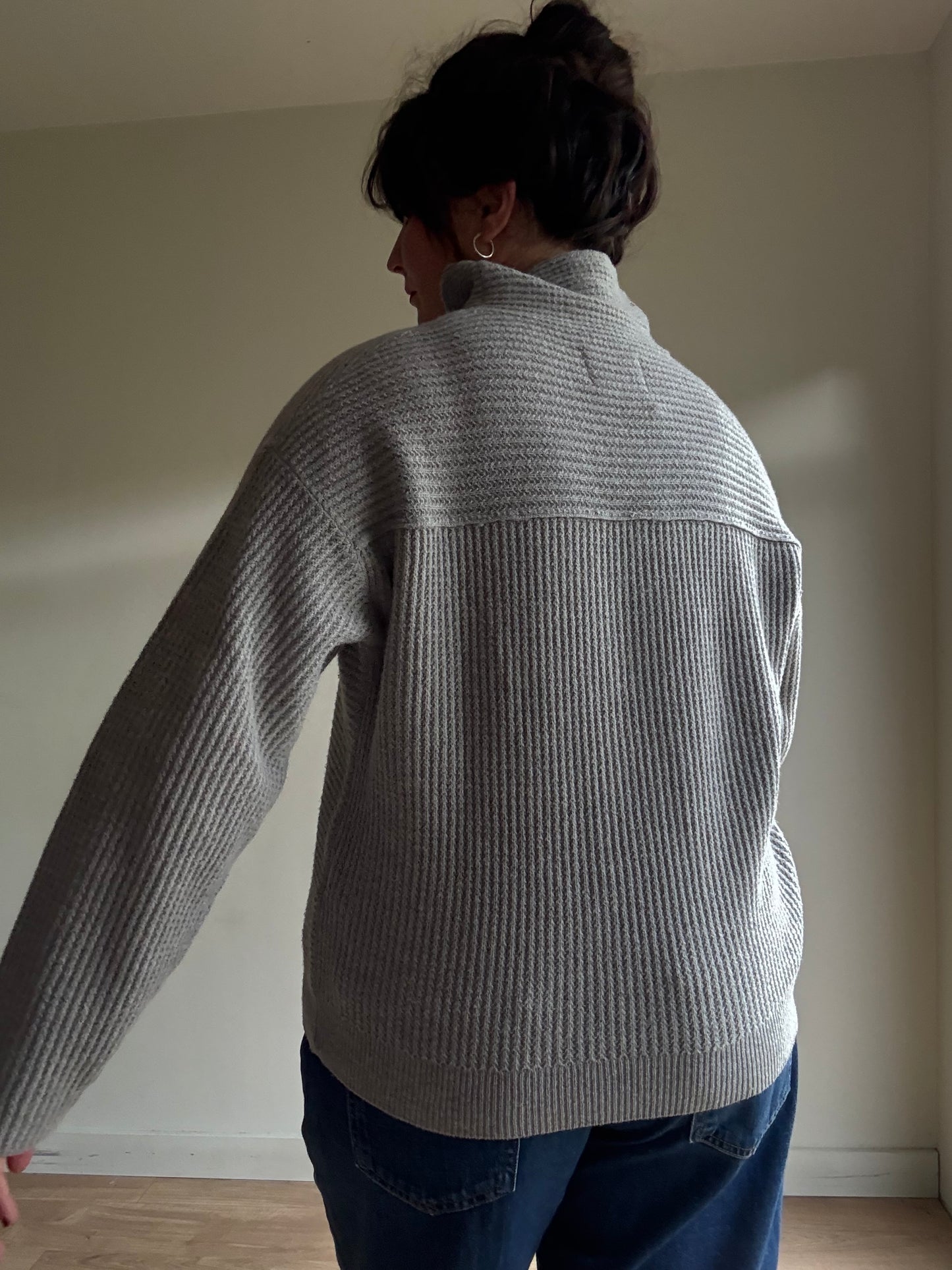 Folk High Neck Wool Jumper, L