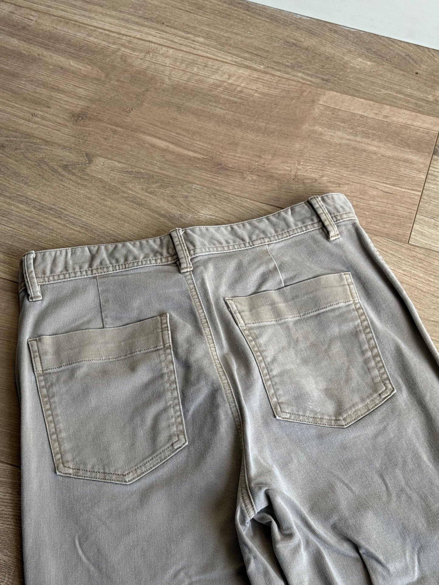 GAP High Rise Wide Leg Crop Jeans, 10