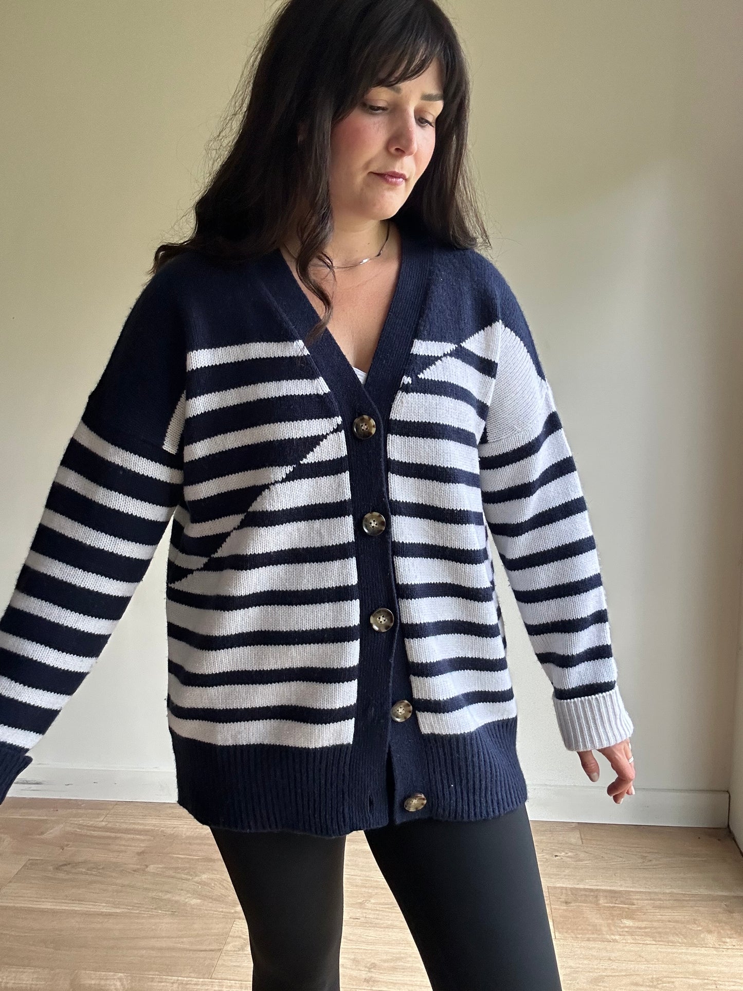 La Ligne Wool & Cashmere Cardigan, L