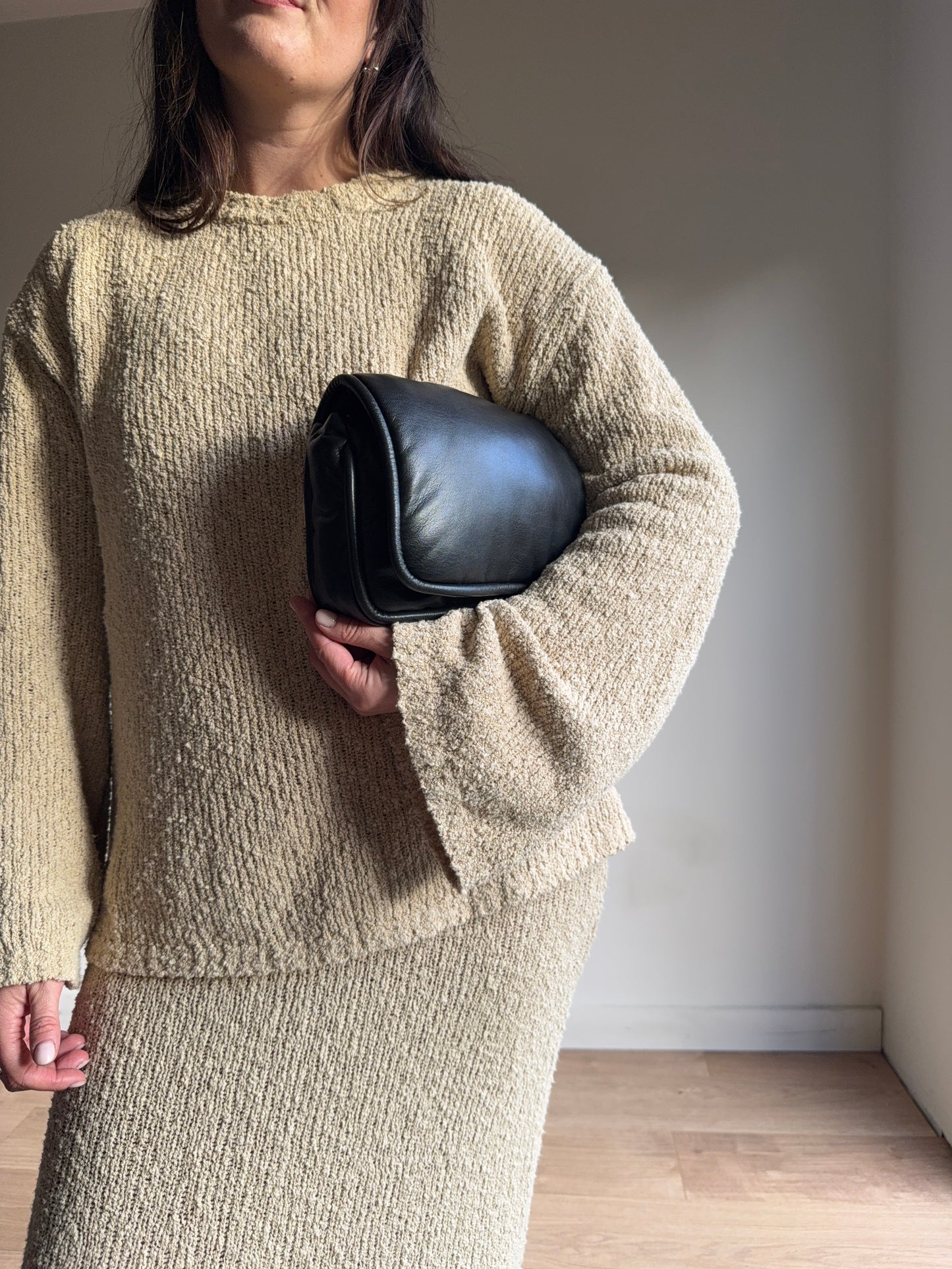 Zara Faux Leather Puffy Crossbody Bag, O/S