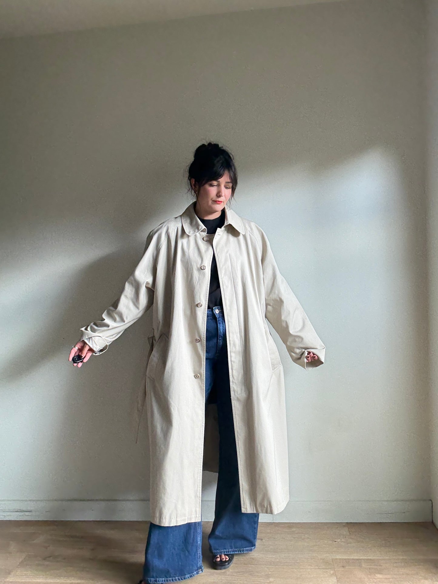Vintage Mr Harry Trench Coat with Lining, L / XL