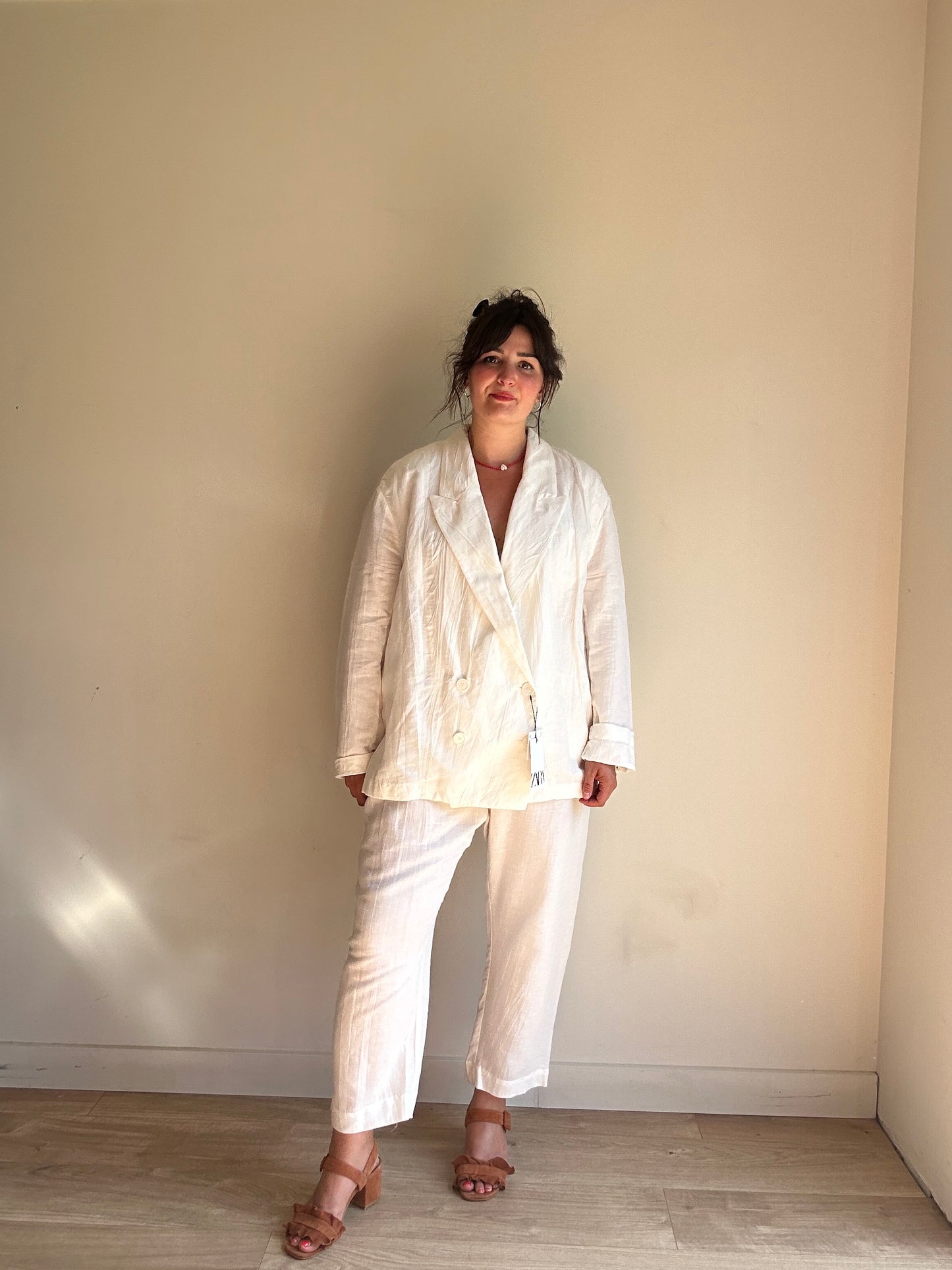 NEW Zara Linen & Cotton Suit, XL