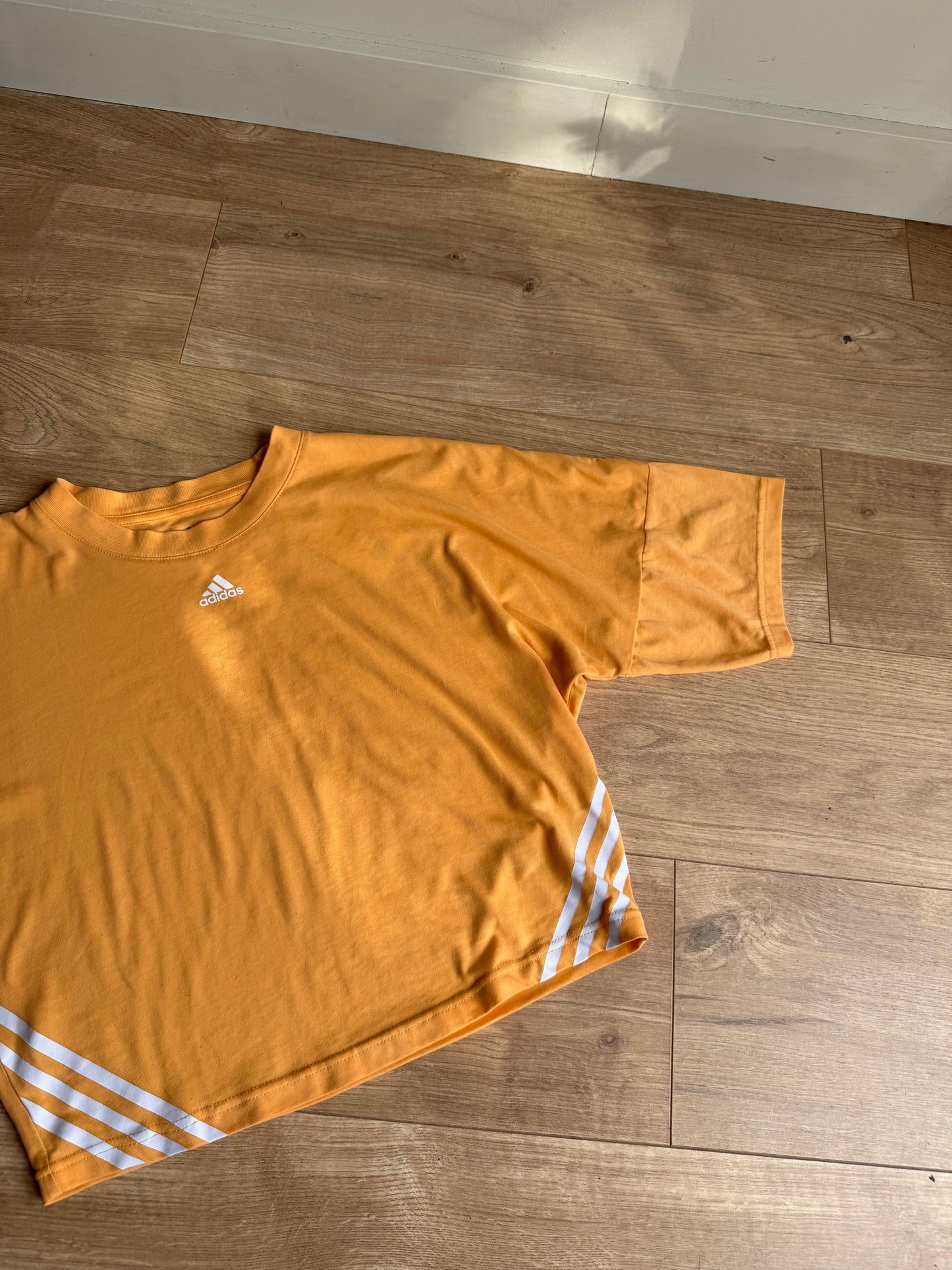 Adidas Boxy 3-Stripe T-Shirt, S