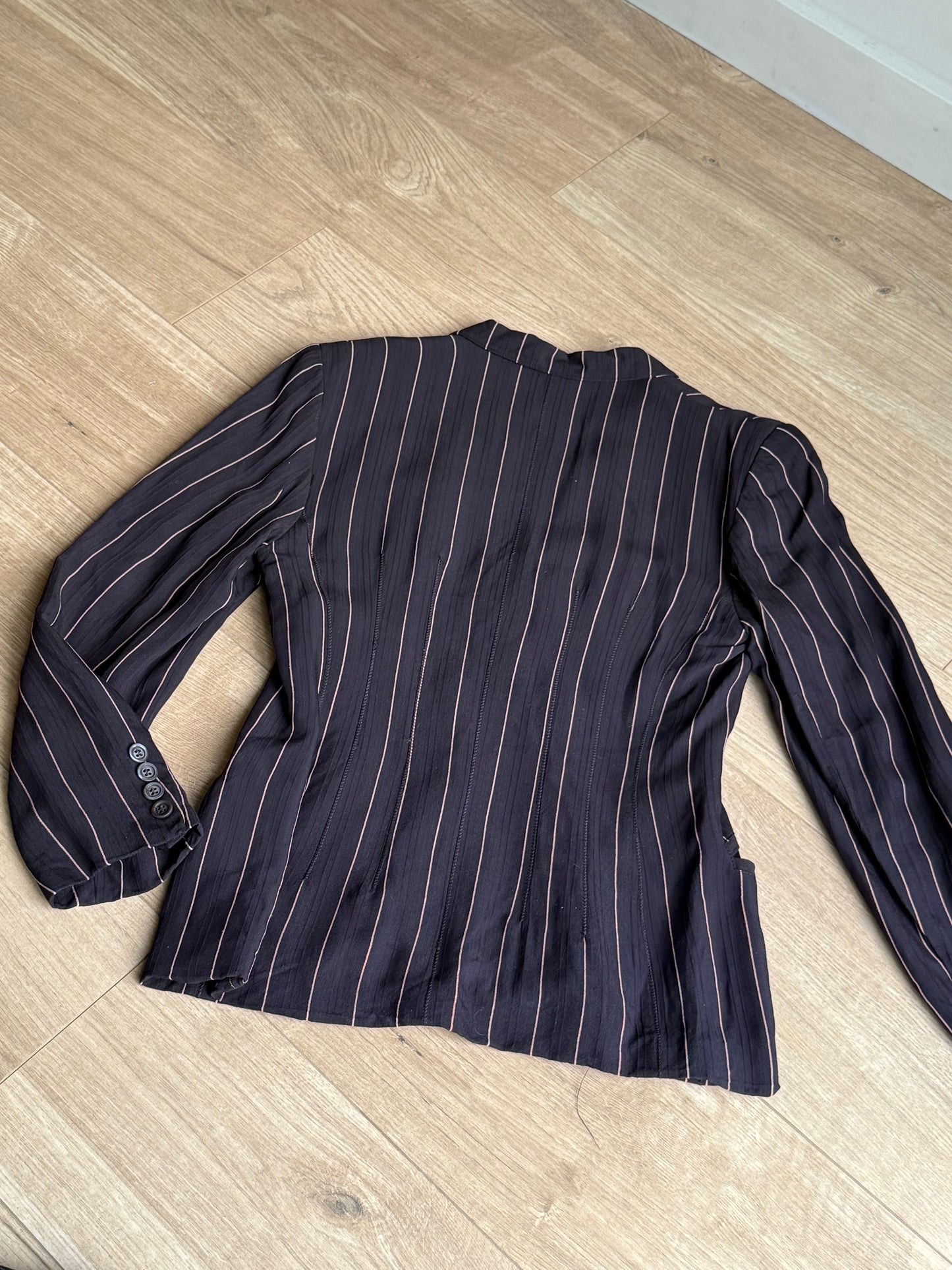 Vintage Betty Barclay Pinstripe Short Suit, Small