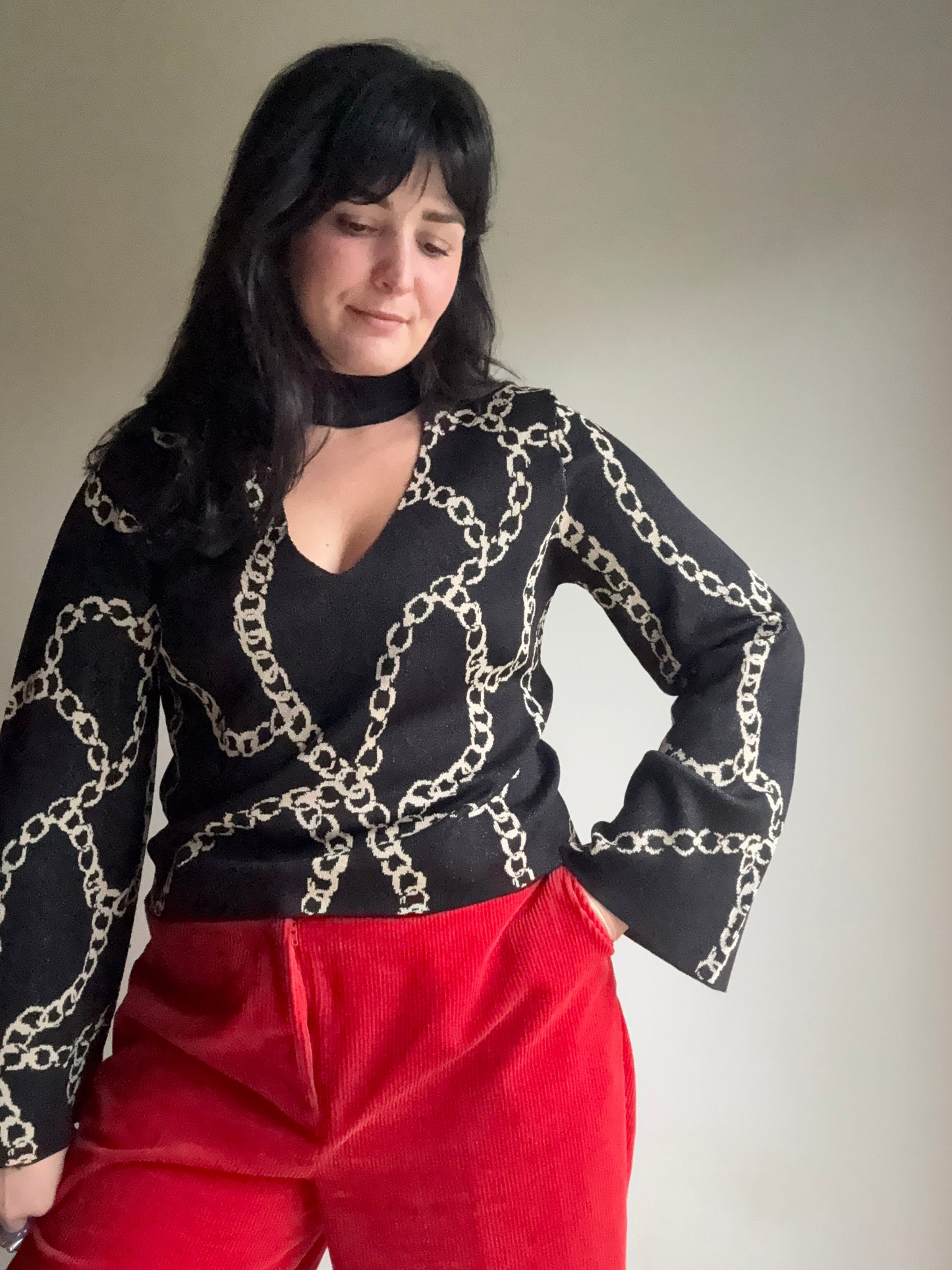 Kitri NEW Chain Print Knit, XS-M