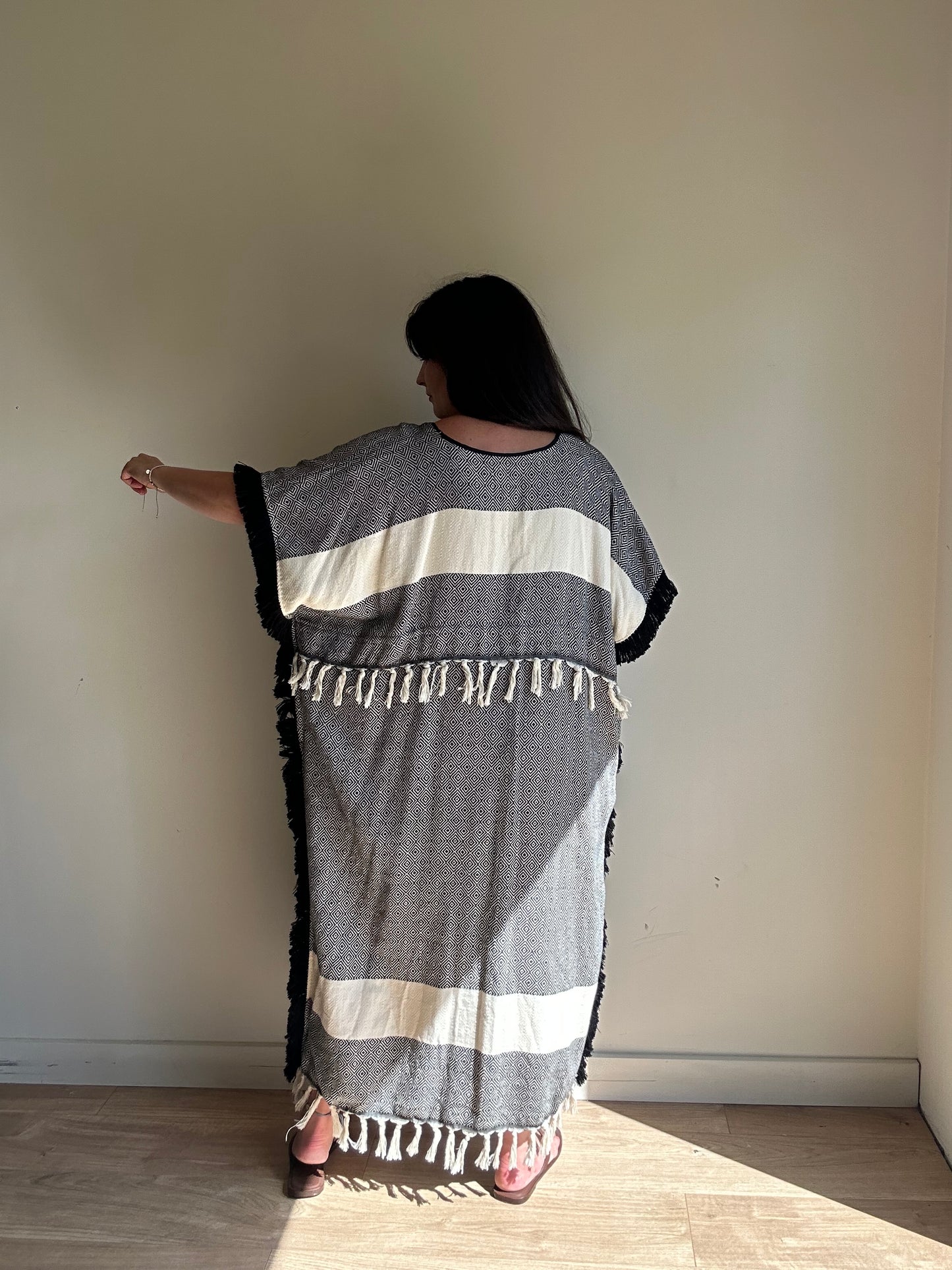 Koza Fringe Maxi Dress, One Size