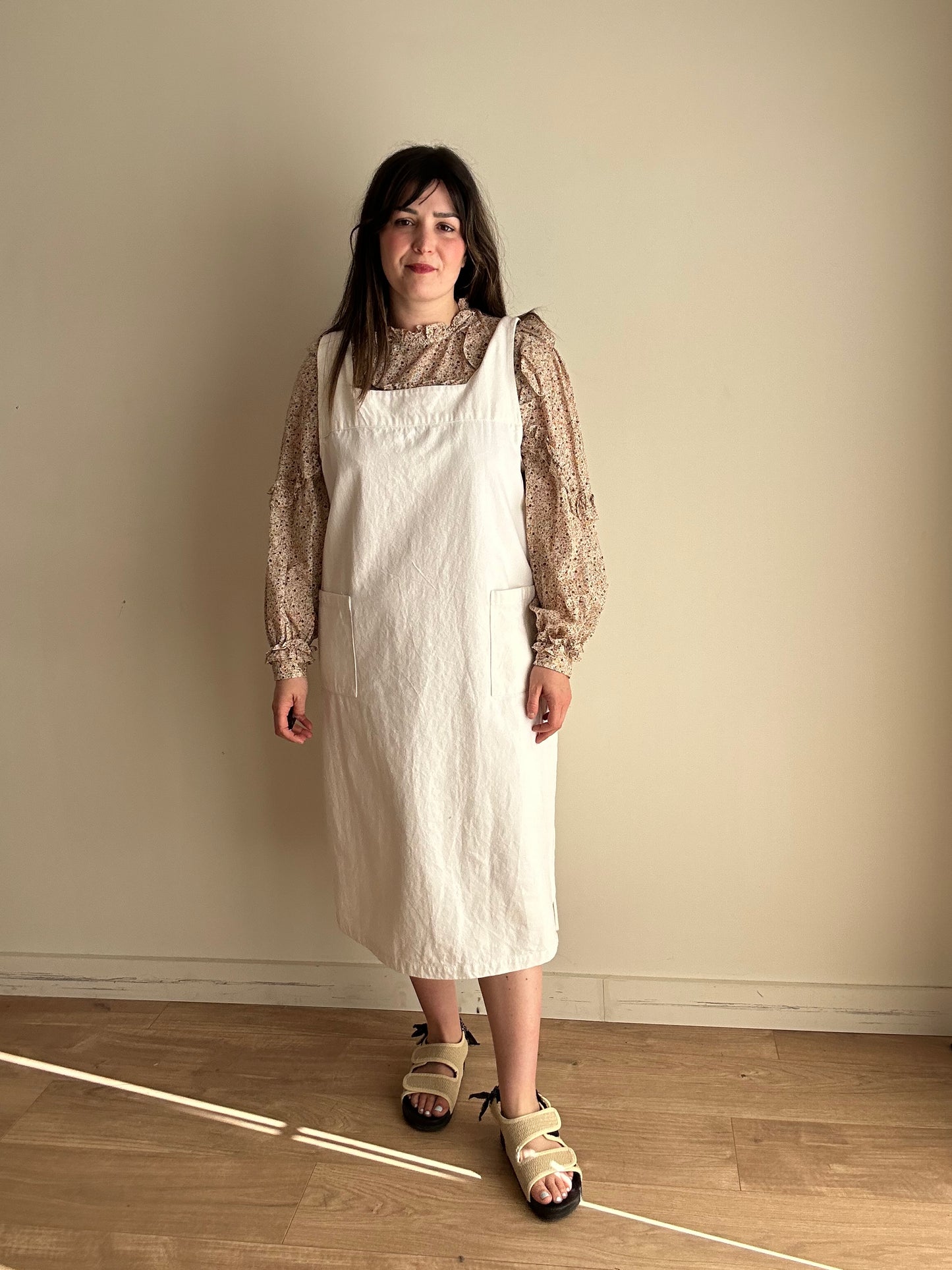 White Stuff Cotton Twill Pinafore Dress, 16