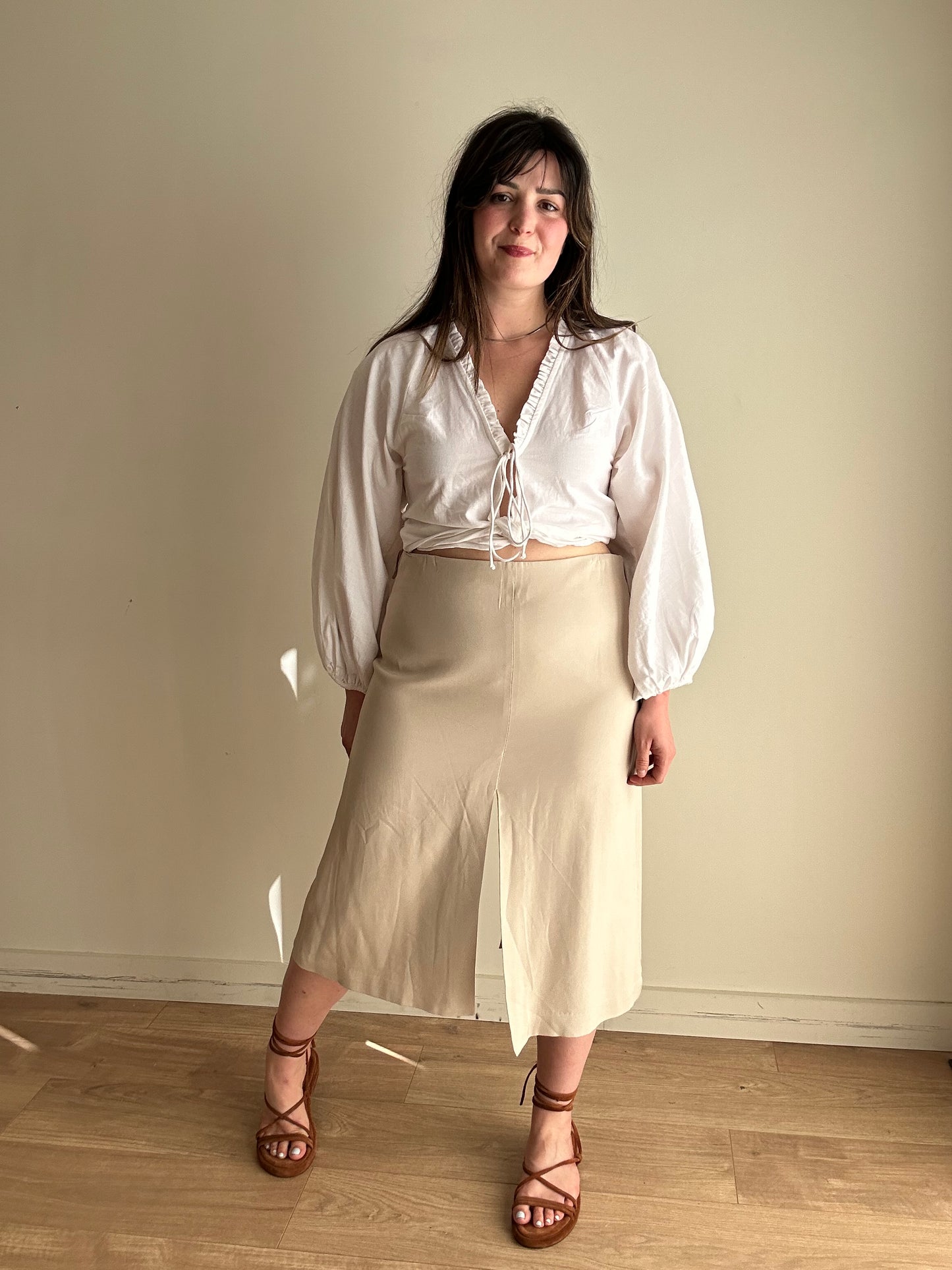 Massimo Dutti NEW Split Skirt, XL
