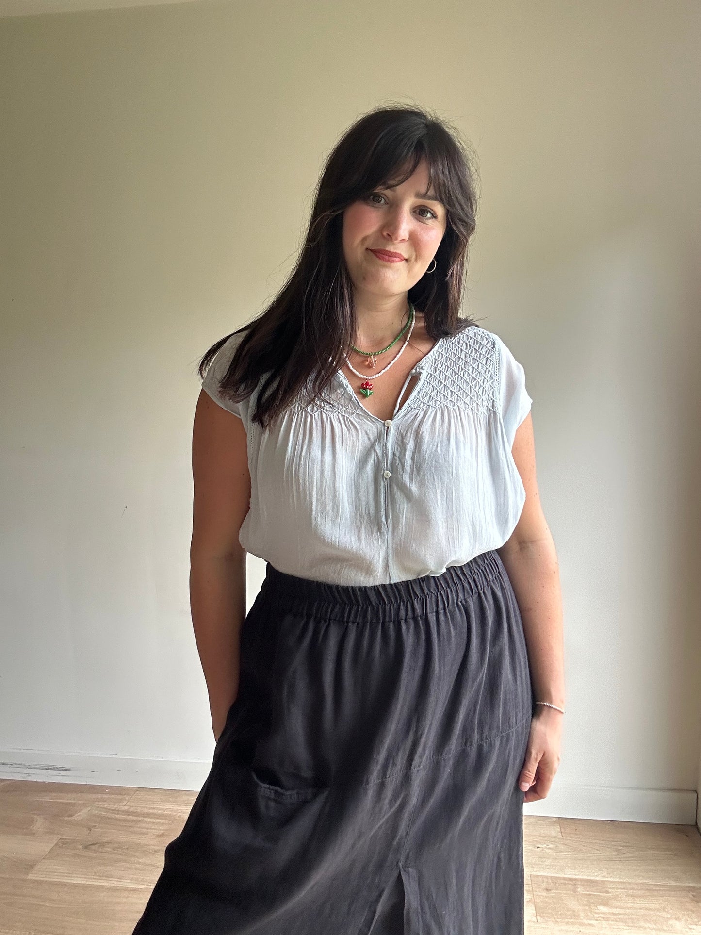 Zara Delicate Embroidered Blouse, S*
