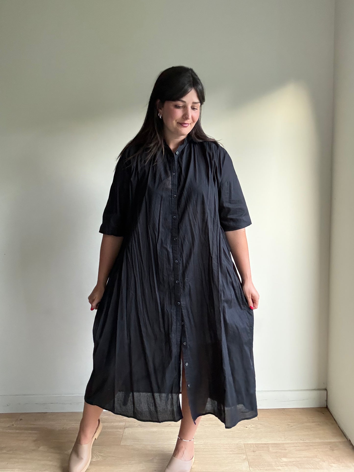 Collect by Hunch Cotton Button Down Dress, M
