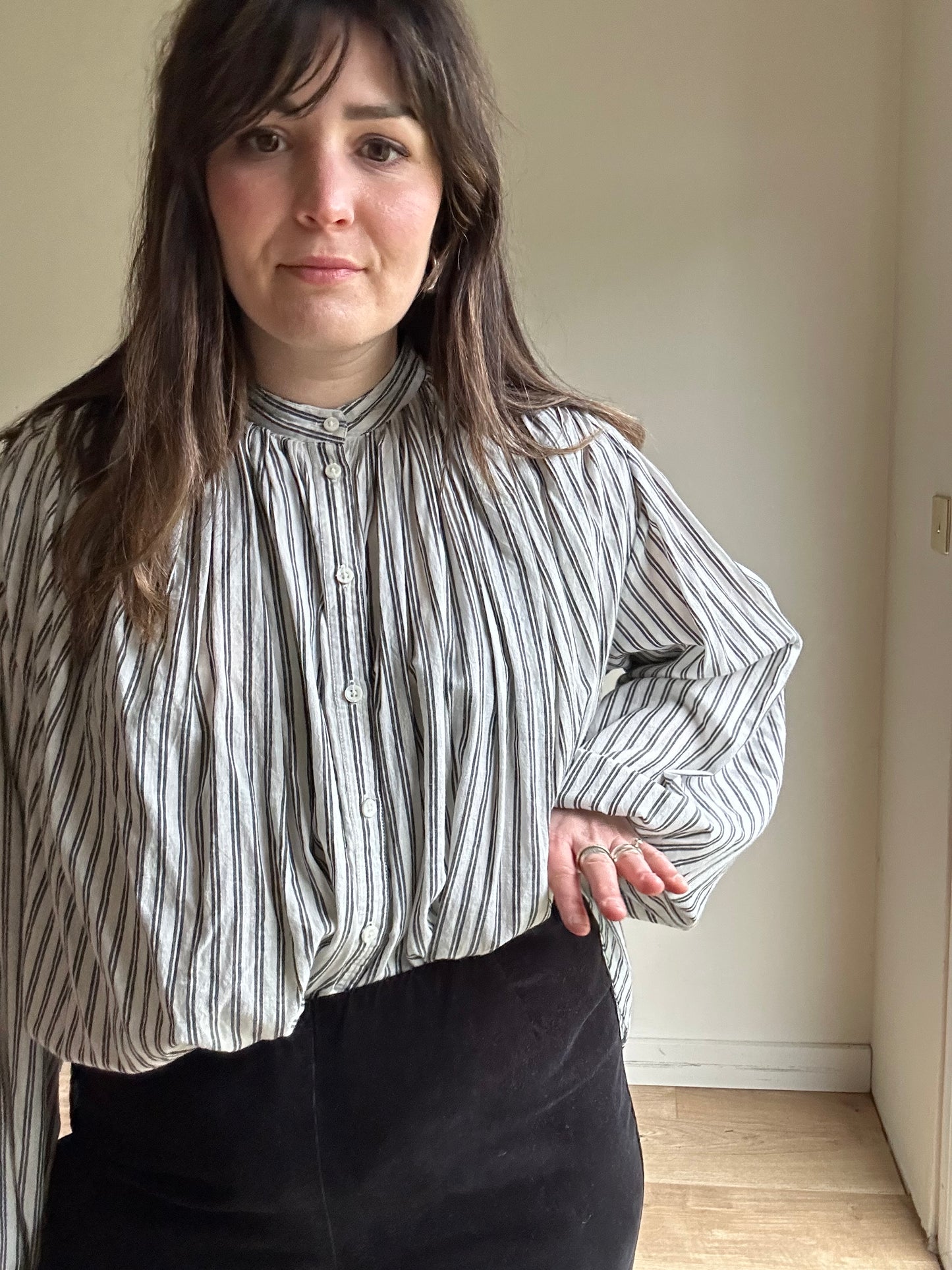OSKA Slim Leg Needle Cord Trousers - Size 3