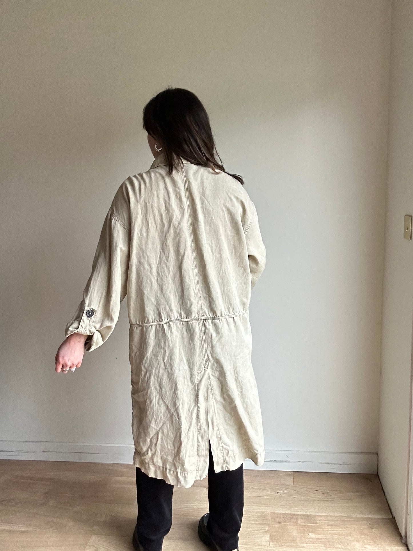 NEW Zara Linen Duster Coat - Sizs M/L