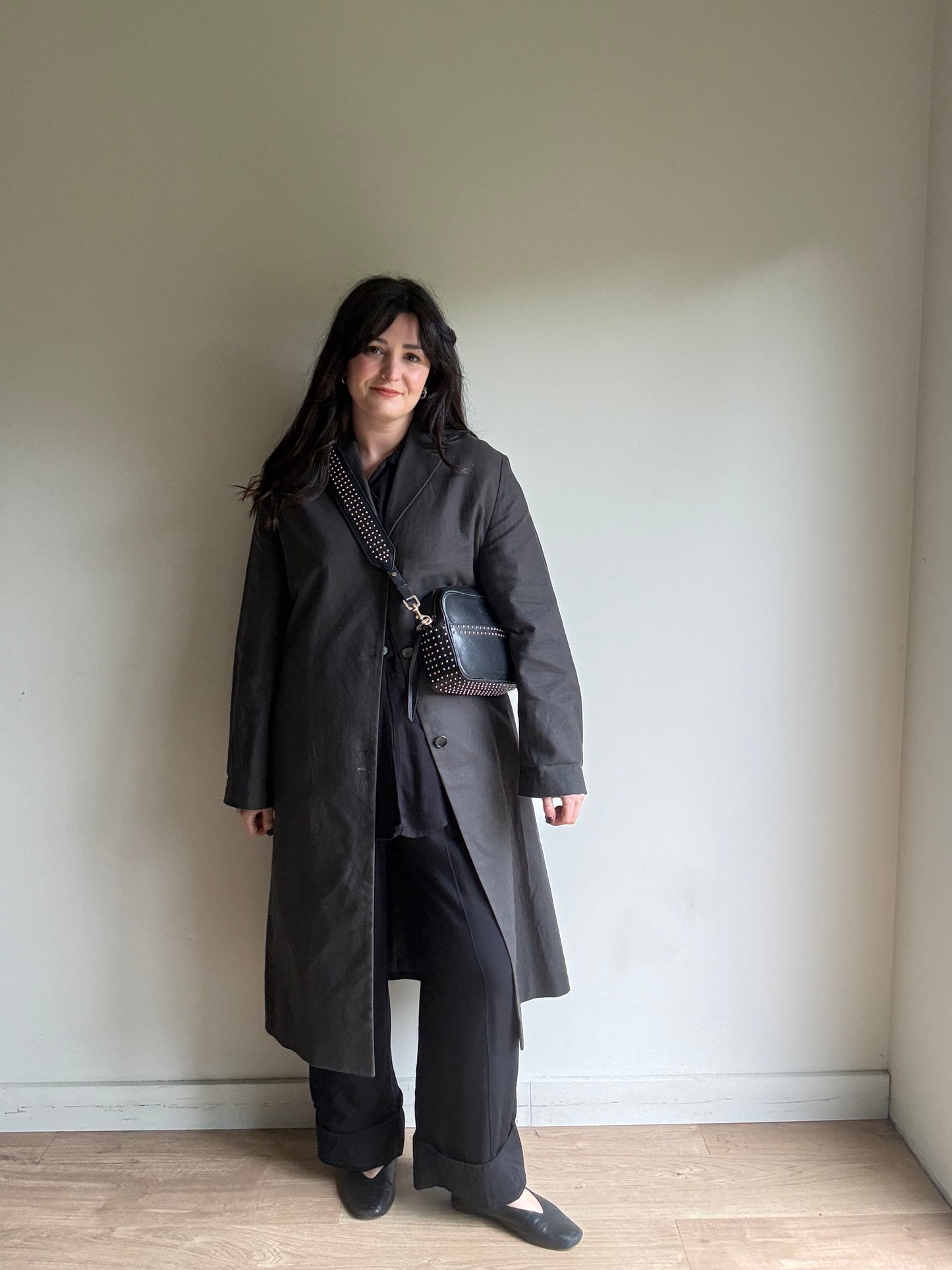 Anine Bing Studded Leather Bag, One Size