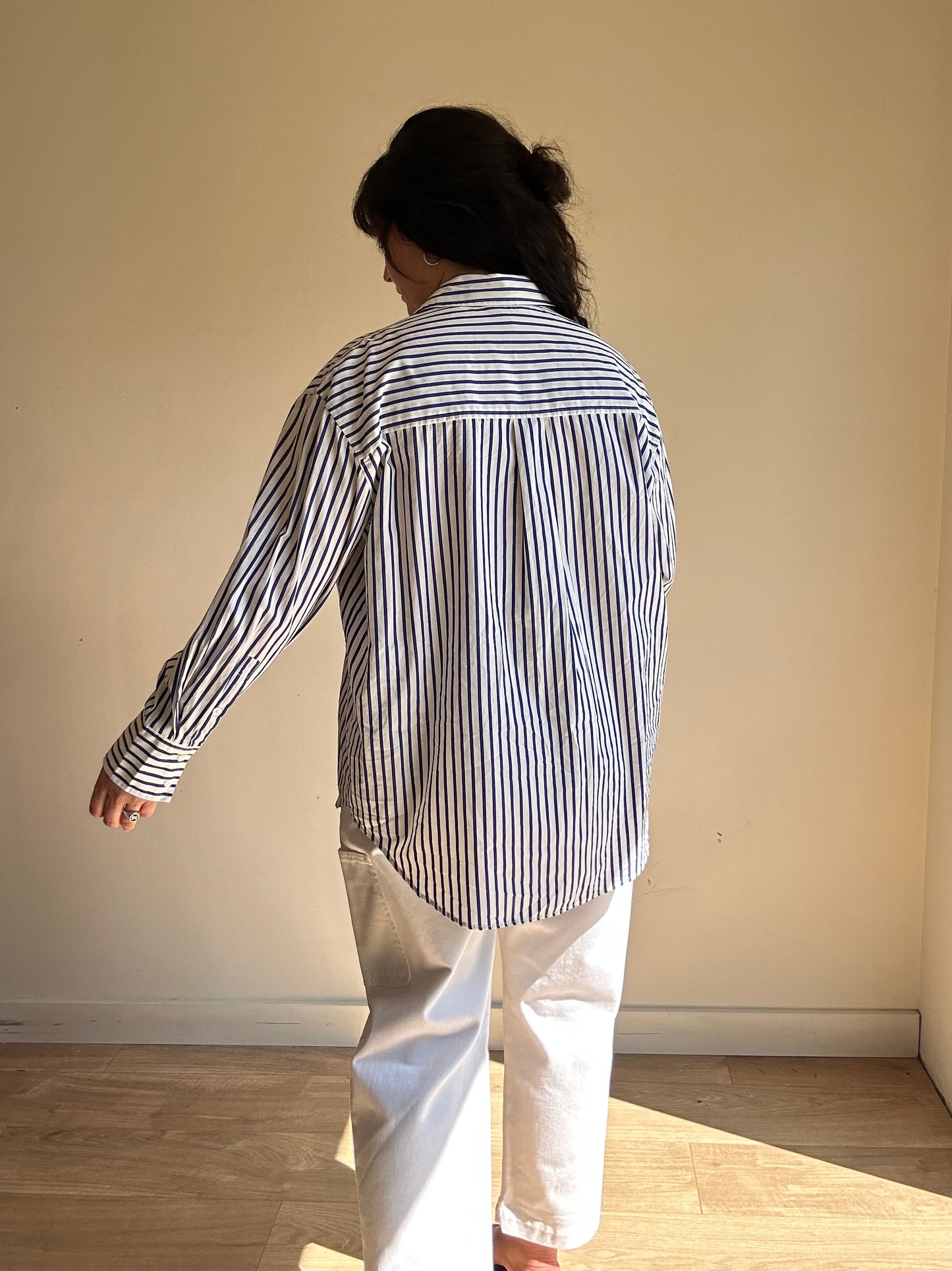 M&S Pure Cotton Stripe Shirt, 14