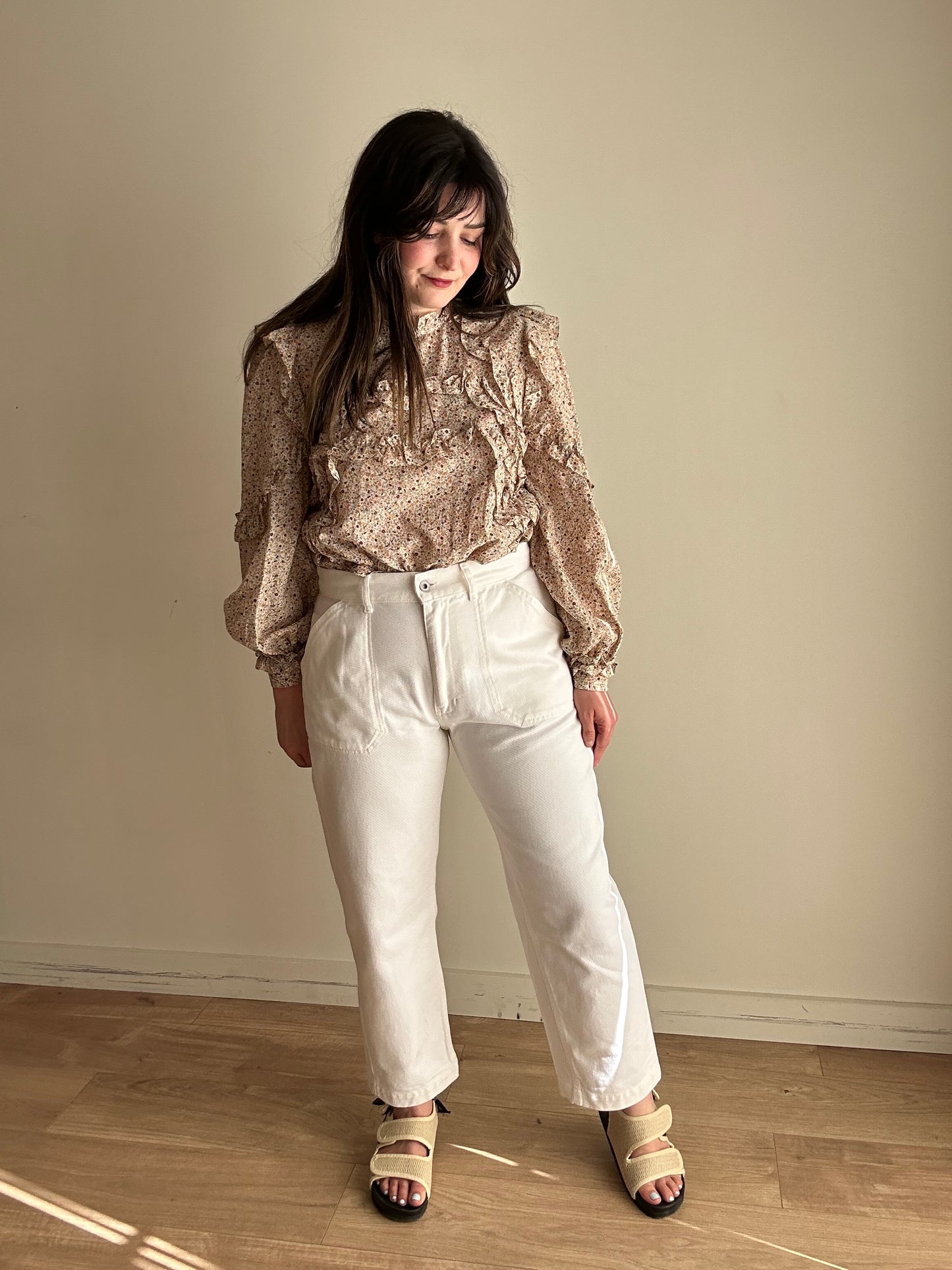 White Albam Utility Jeans, 32''