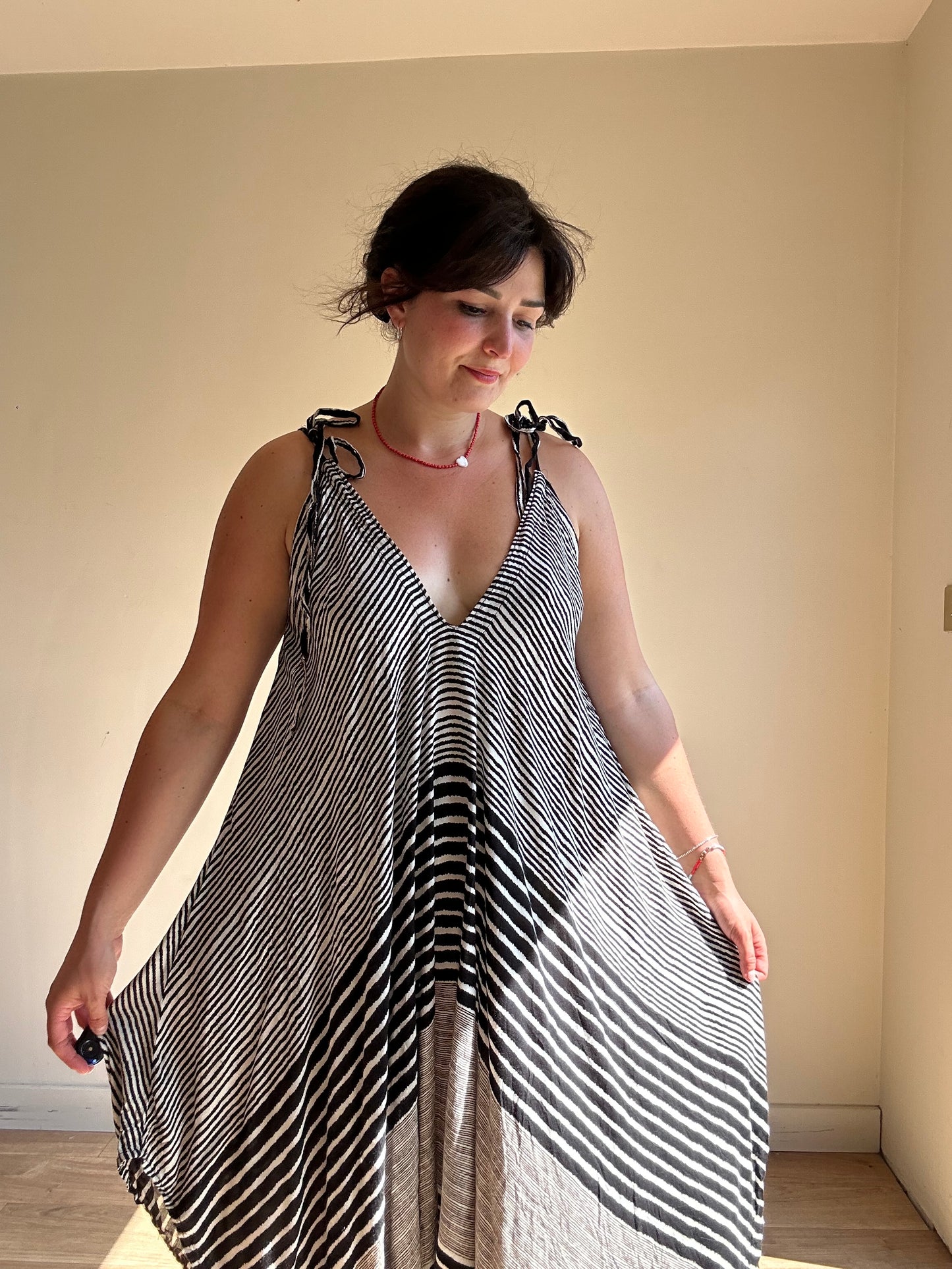 Tie Up Hareem Jumpsuit, One Size