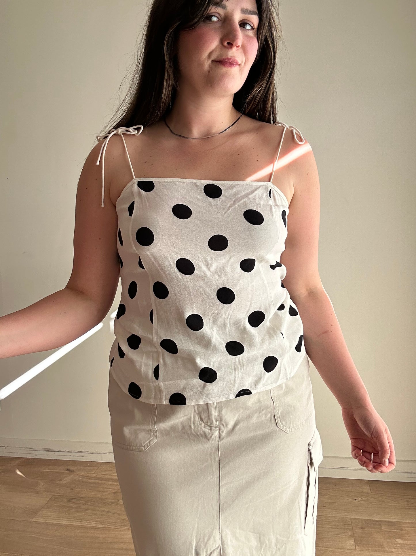 & Other Stories Polka Dot Cami Top, 12