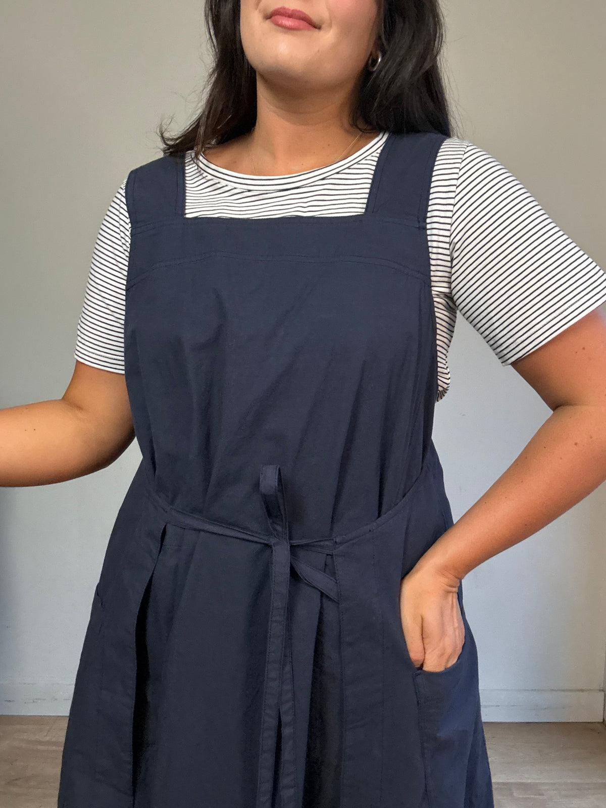 Toast Tie Sides Apron Dress, S/M